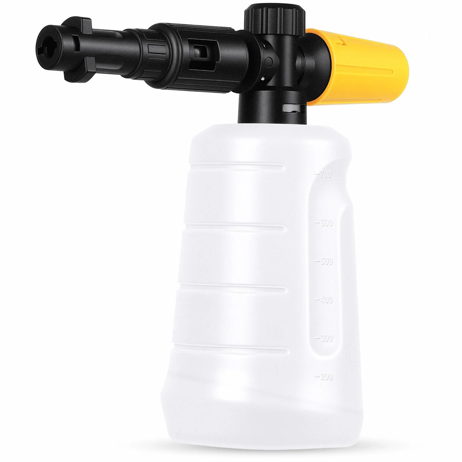 HOTUT Śnieżna lanca do myjki wysokociśnieniowej, 700 ml, lufa piankowa, gruby dozownik mydła, z regulowaną dyszą natryskową, do Karcher serii K2, K3, K4, K5, K6, K7