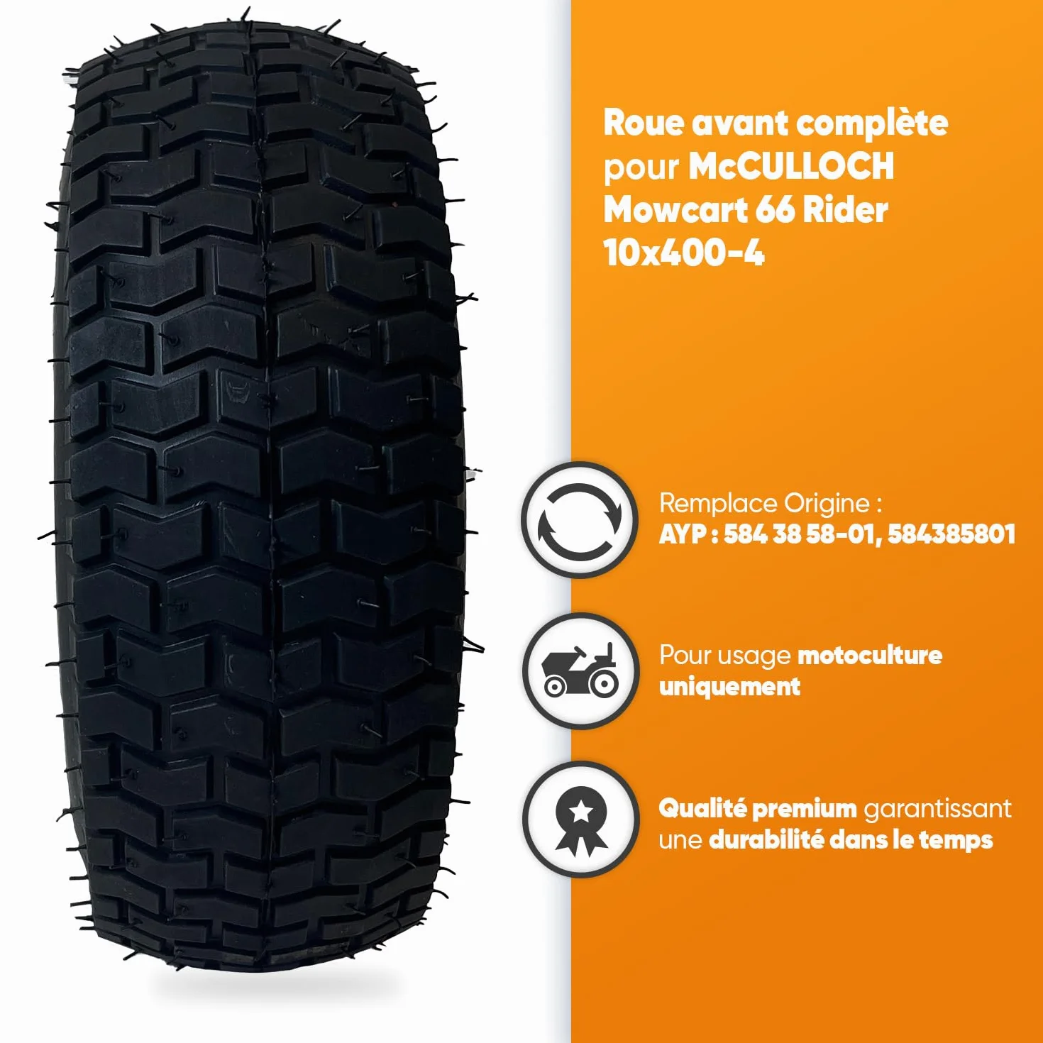 Kompletne koło GREENSTAR 9722 do MC MowCart