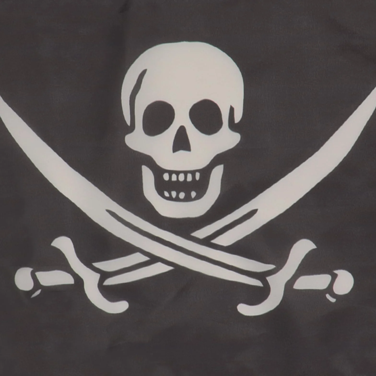 Drapeau Pirate Jack Rackham Cordelettes, 45cm x 30cm