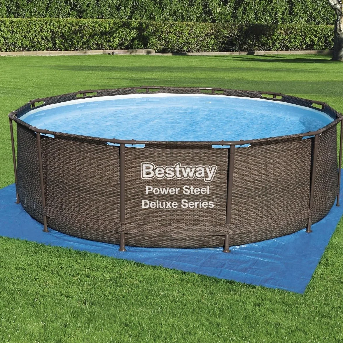 Bestway 4 m tkanina ochronna do basenów naziemnych i spa z hydromasażem, 3,96 m x 3,96 m