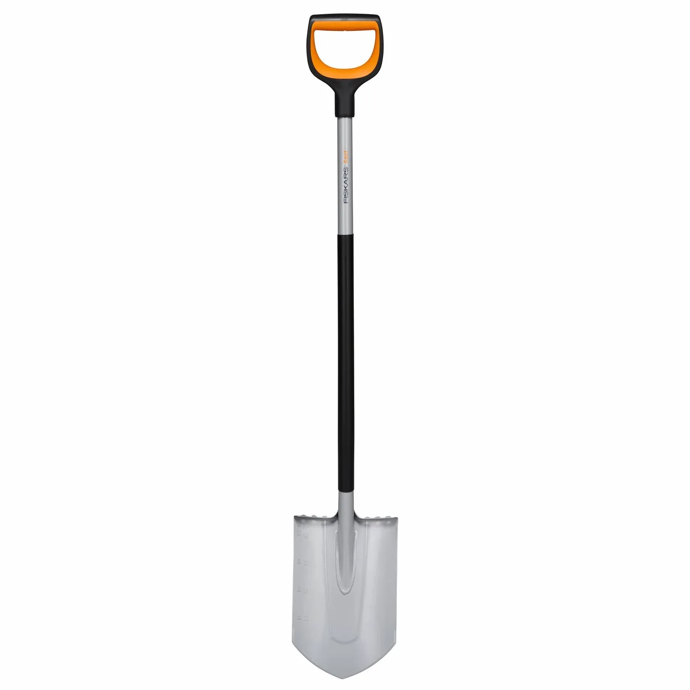 Fiskars Szpadel ogrodniczy do twardej, kamienistej ziemi, szpiczasty, długość: 120 cm, wzmocnione ostrze ze stali borowej, czarny/pomarańczowy, Xact, 1066729