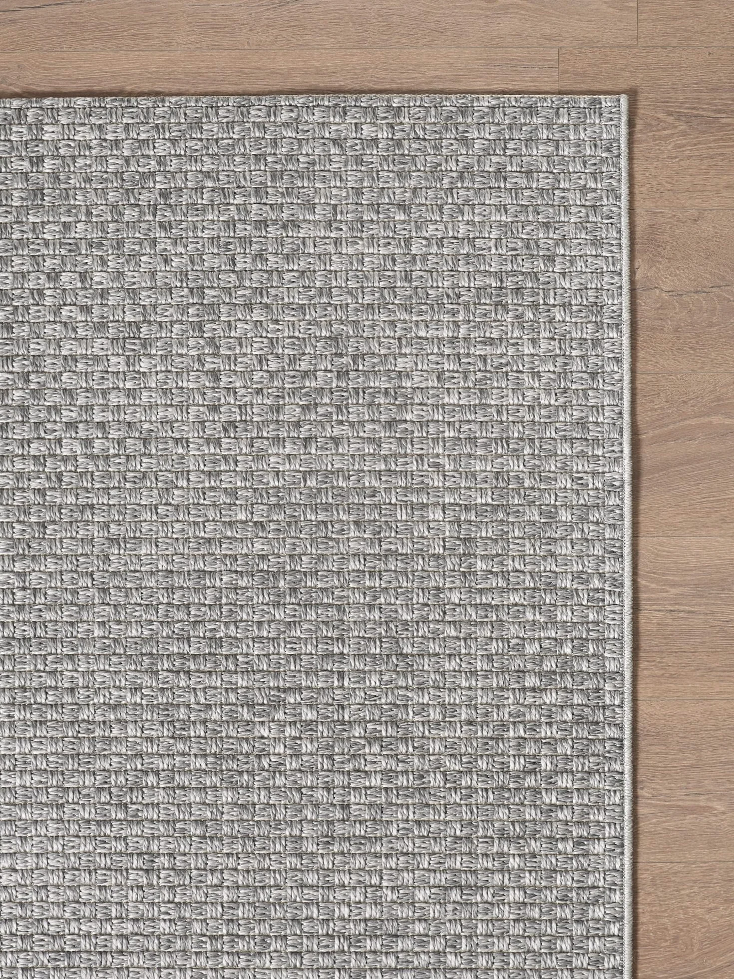 Dywan boho vintage szary 80 x 250 cm wytrzymały łatwy w pielęgnacji
