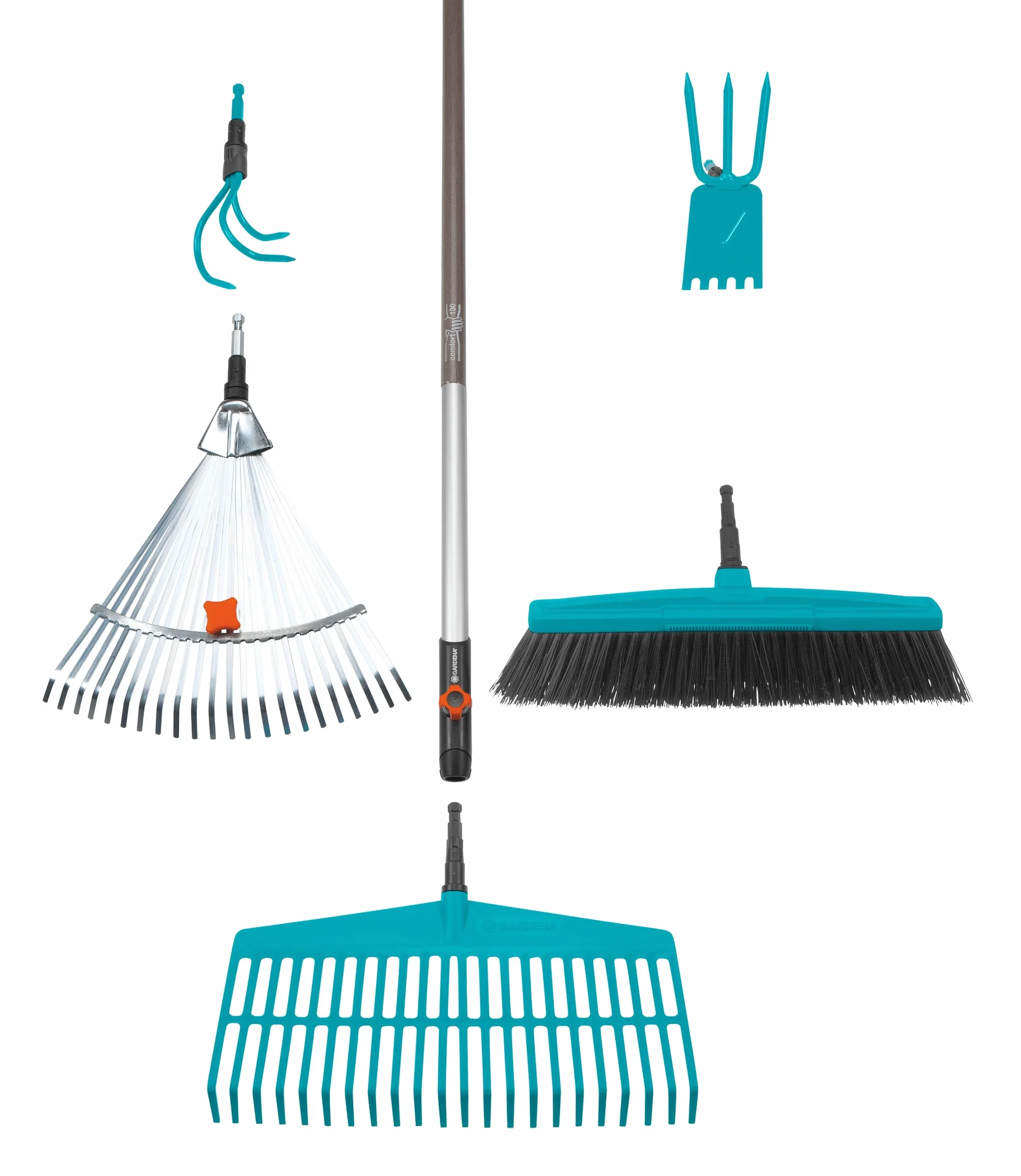 Gardena combisystem trzonek drewniany 130 cm: trzonek do wszystkich urządzeń combisystem, 130 cm, drewno jesionowe z certyfikatem FSC, ze śrubą blokującą, ergonomiczny i nie wyślizgujący się (3723-20)