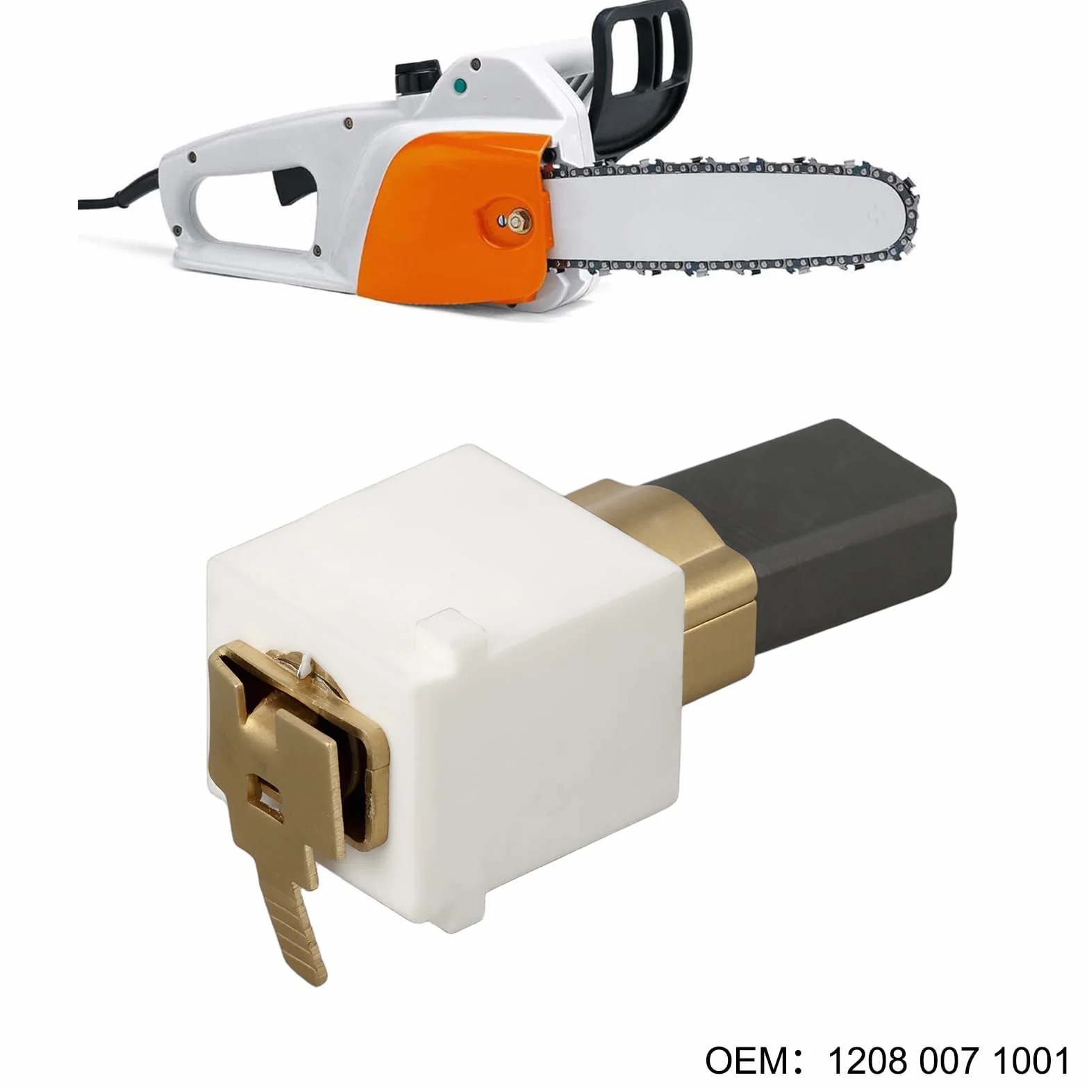 Szczotki węglowe do piły łańcuchowej Stihl E14 E140 E160 E180C 14,5 x 10,8 x 5,7 mm