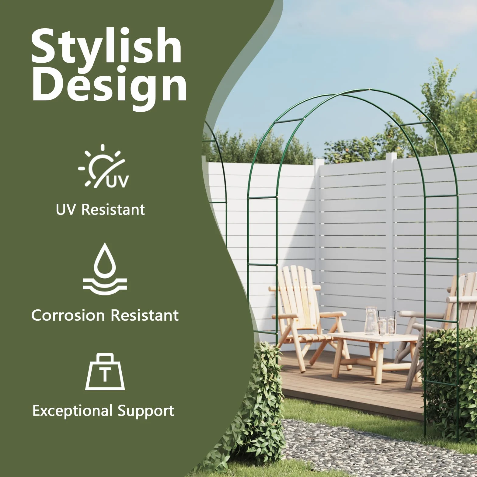 Pergola ogrodowa dla roślin pnących 2 szt. vidaXL
