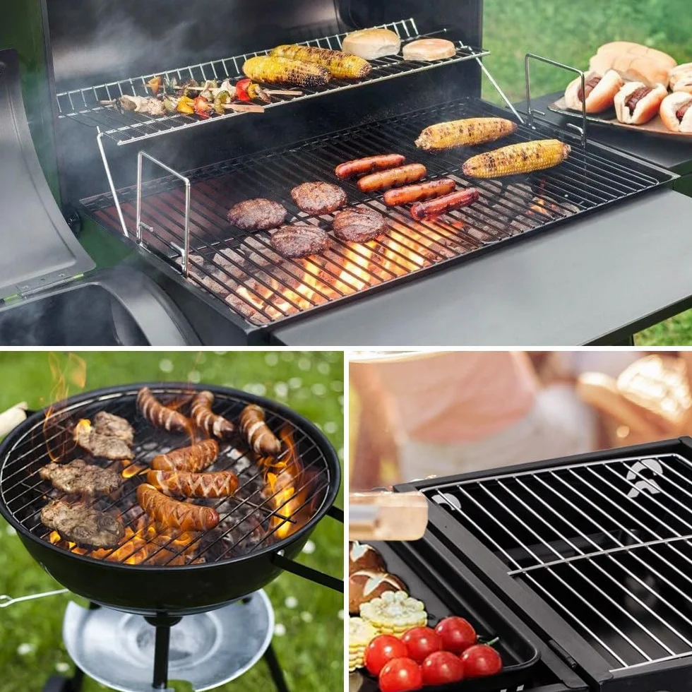 2 szczotki do grilla, trójkątna szczotka metalowa 30 cm, mosiężna szczotka BBQ może być skutecznie czyszczona w temperaturze 360° do wszystkich rodzajów grilli
