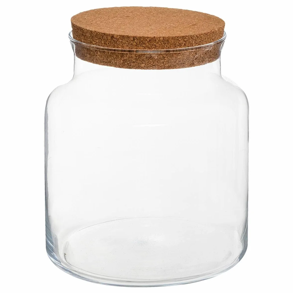 Atmosphera - Terrarium z hartowanego szkła i korka H 21,5 cm, aby stworzyć swoje kompozycje kwiatowe