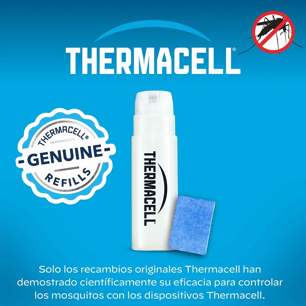 Thermacell Wkład odstraszający komary, kompatybilny ze wszystkimi urządzeniami, czas trwania 12 godzin, 1 wkład + 3 tabletki
