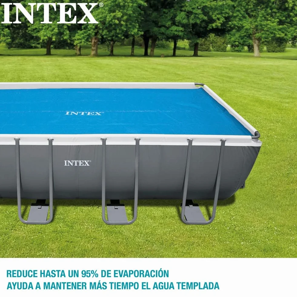 Intex Telo Termico per Piscina Rettangolare 549x274 cm Polietilene Blu 28016