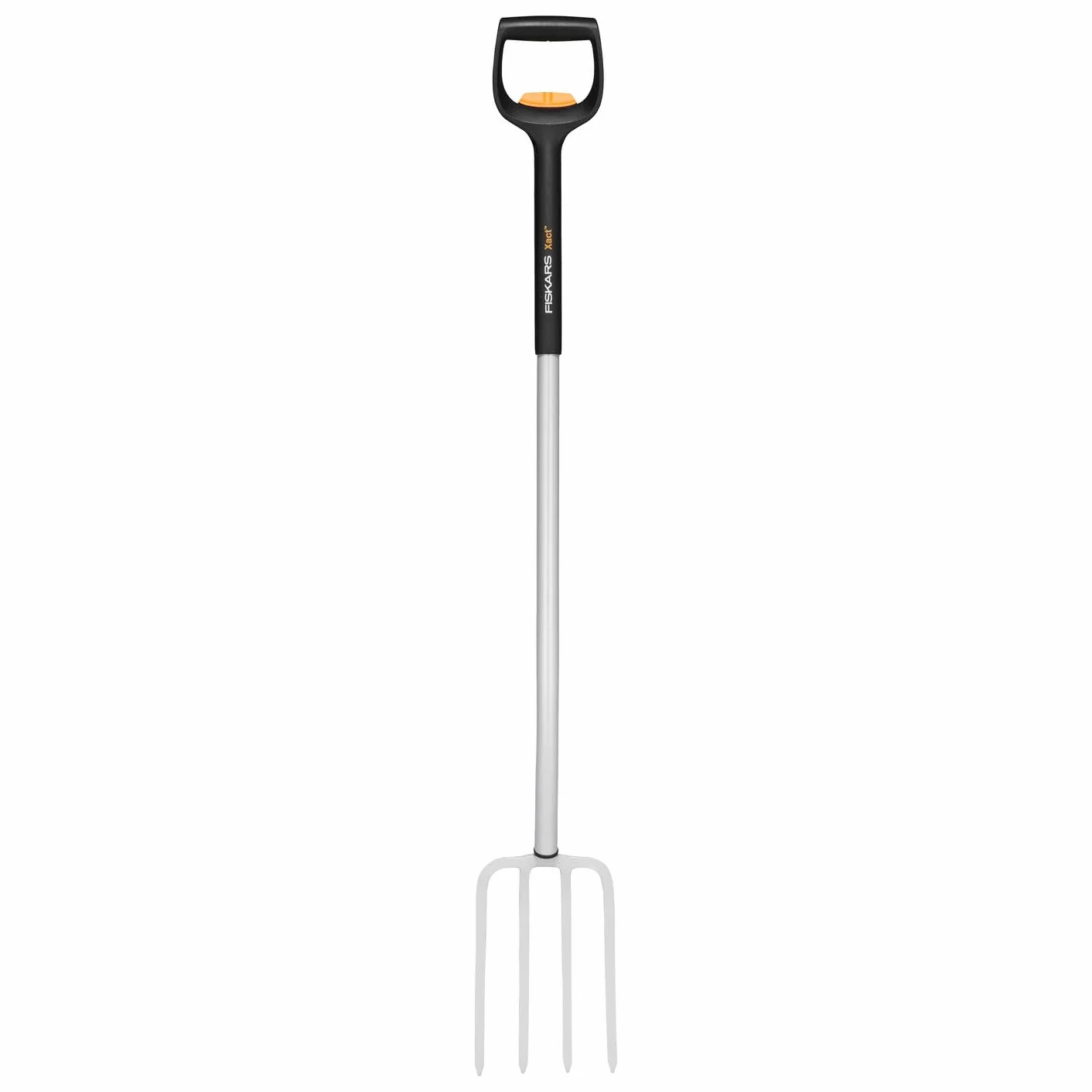 Fiskars Szpadel teleskopowy do twardych, kamienistych gleb, z 4 zębami, długość od 1,10 m do 1,30 m, stal borowa, czarny/srebrny, SmartFit, 1070717