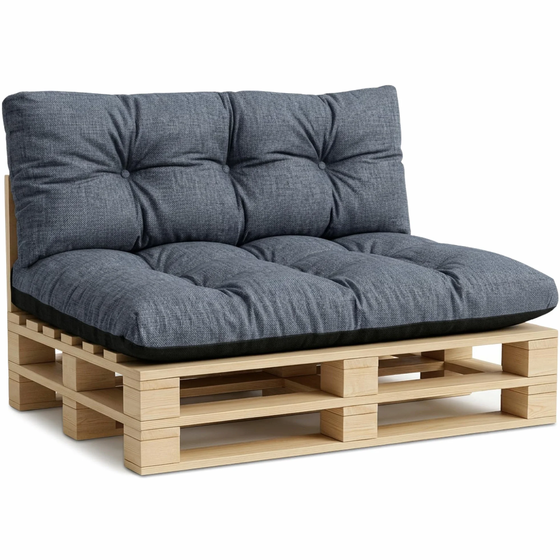 poduszka ogrodowa na palete jeans przecierany 15a poliester czarny wigofil 80x120