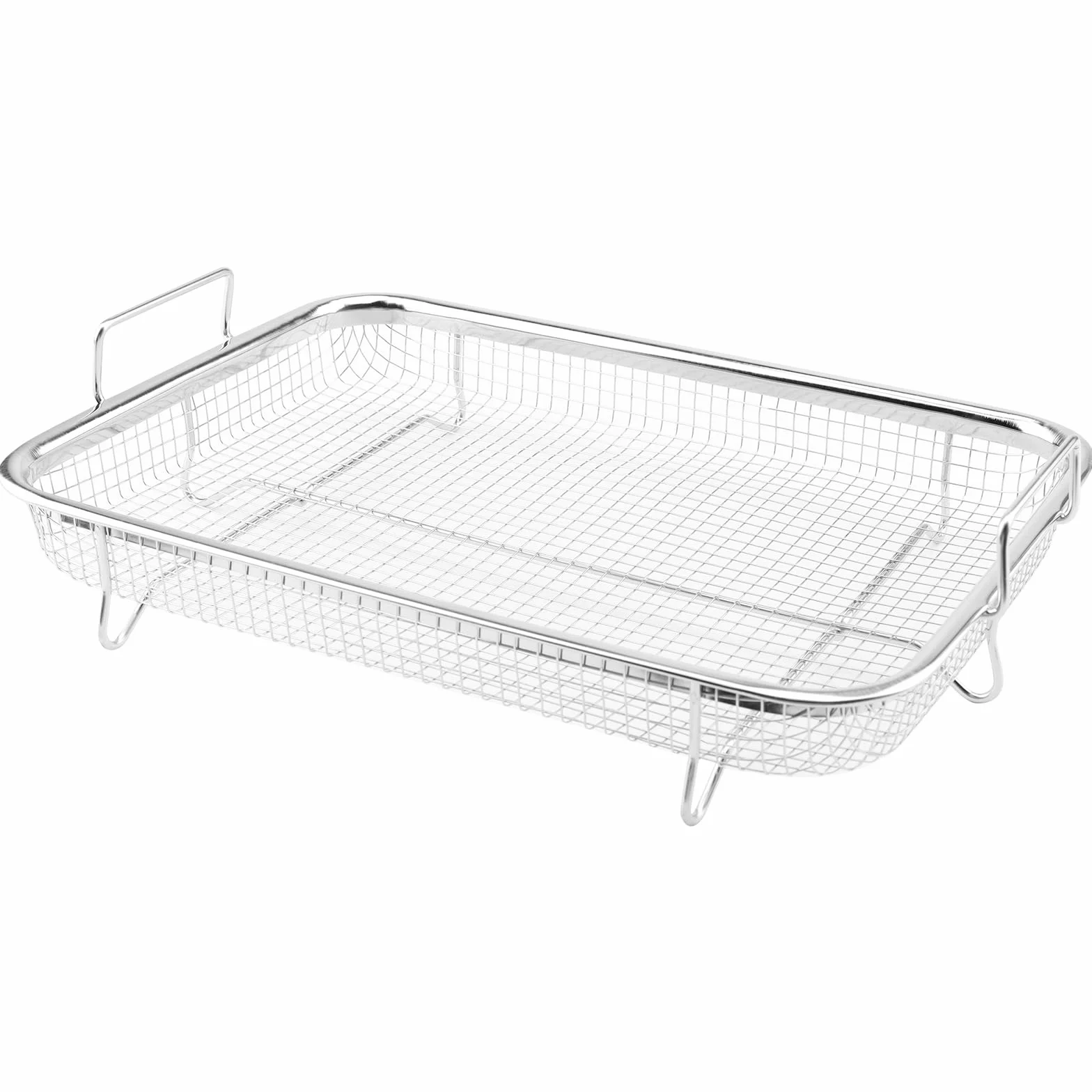 Stal nierdzewna koszyk grillowy 30 x 22 x 5 cm do piekarnika