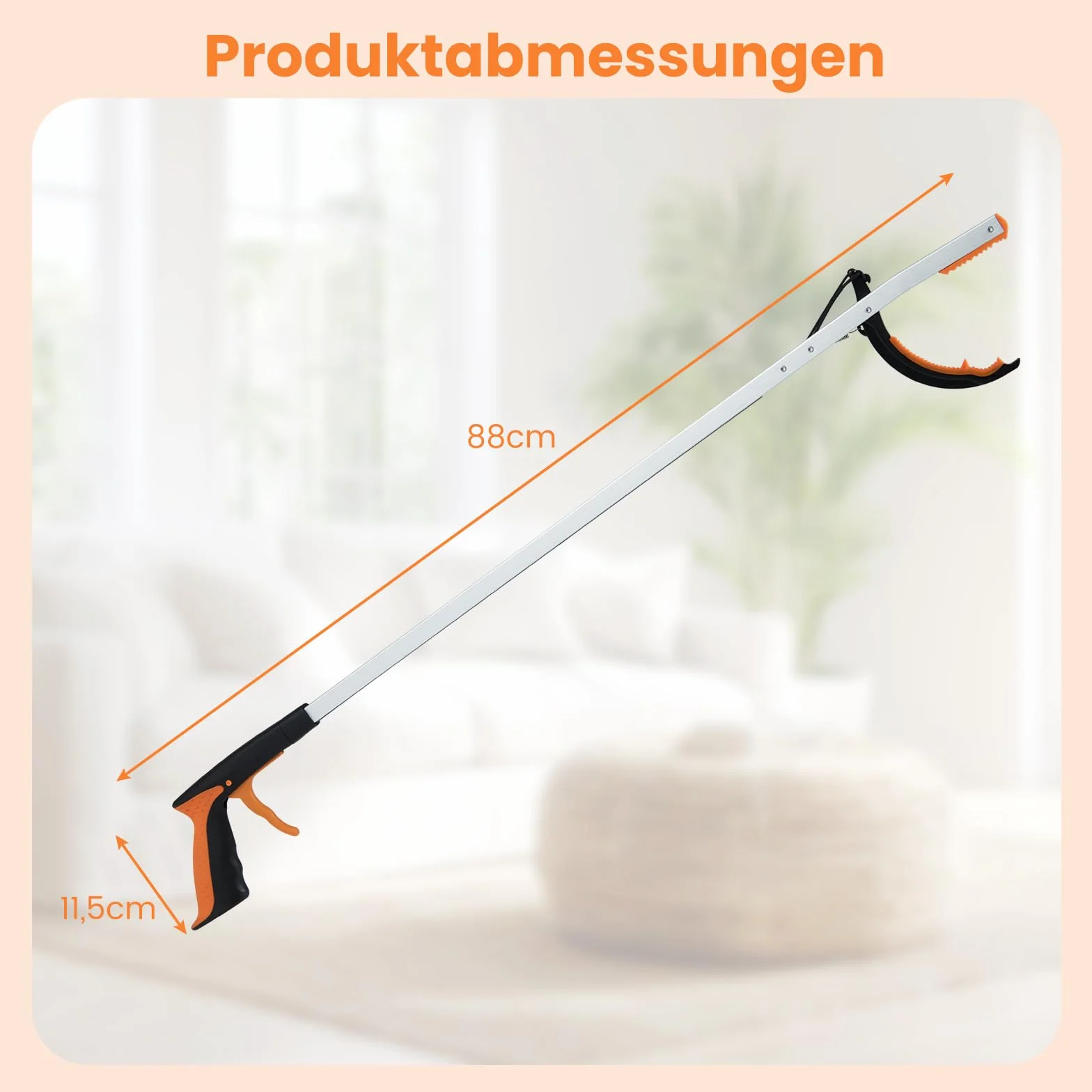 COSTWAY Szczypce chwytakowe 88 cm dla seniorów antypoślizgowe aluminiowe