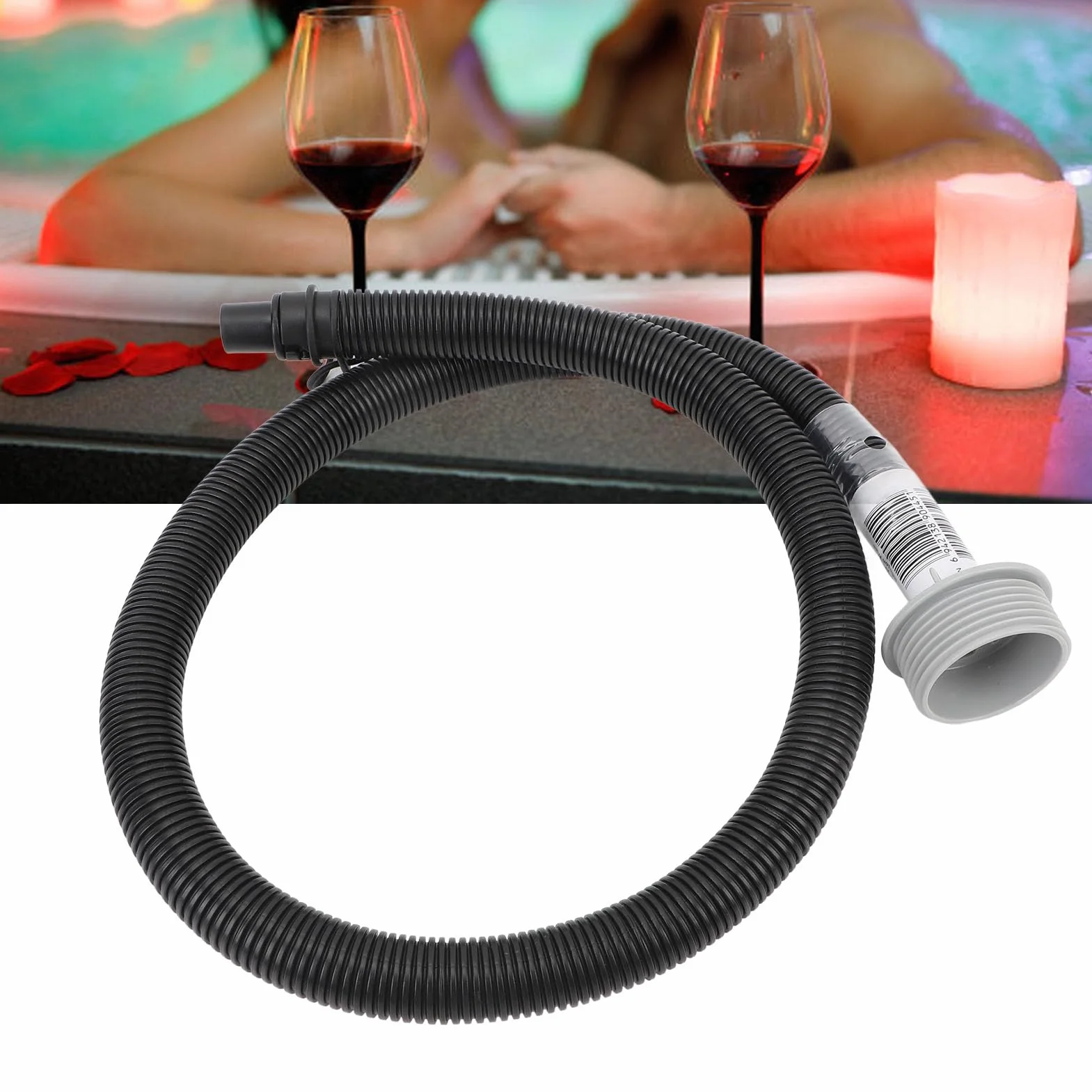 Nadmuchiwany wąż do Wanny Z Hydromasażem do Modelu P05341, Wanna do Masażu Strumieniem Powietrza, 106 Cm, Gwint Męski 51 Mm Z Tworzywem Sztucznym do Basenu, Spa
