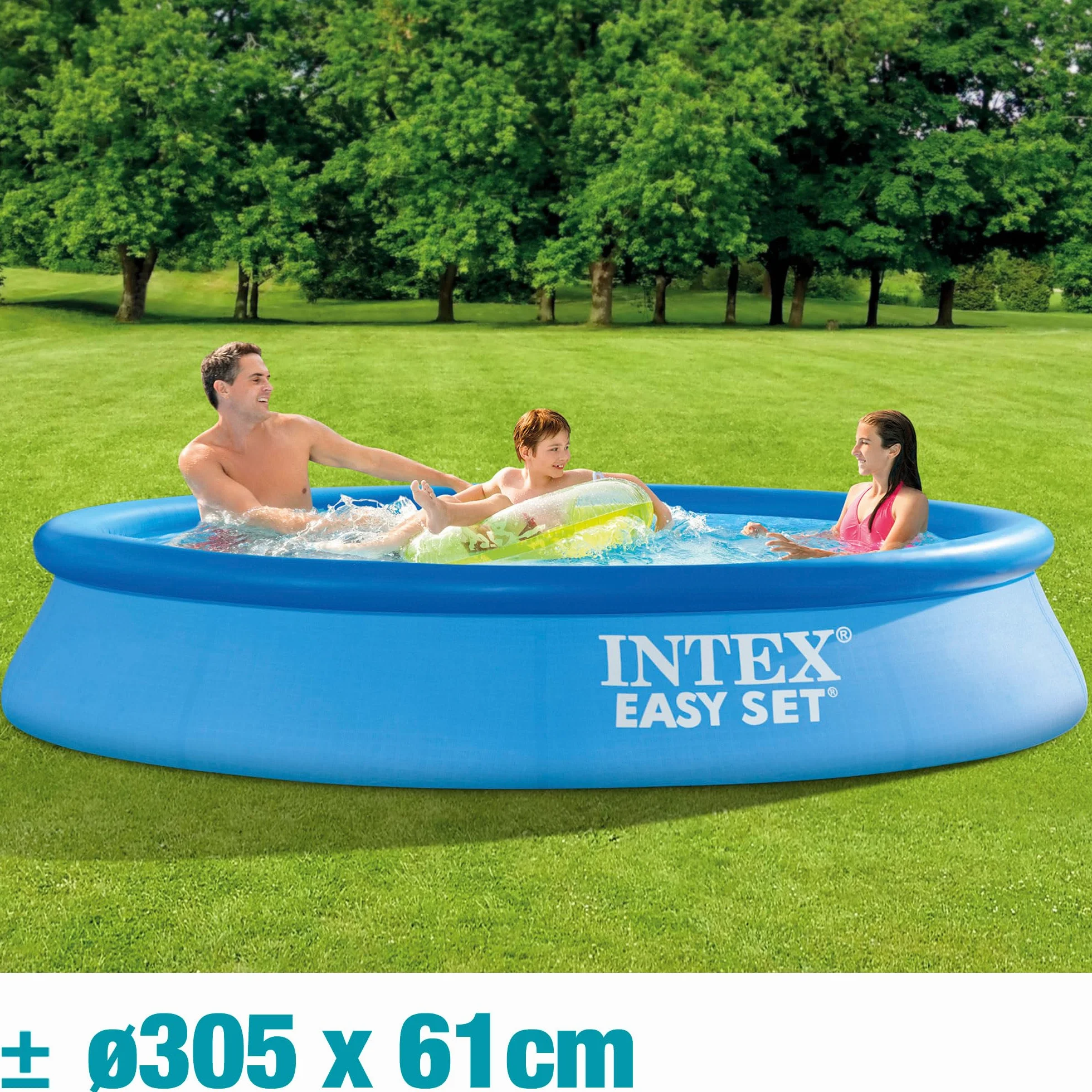 Intex Easy Set Basen Ogrodowy, Niebieski, 305 x 61 cm