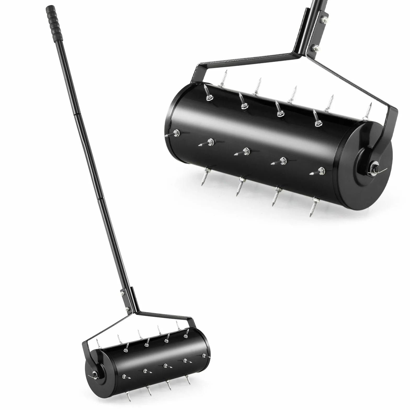 COSTWAY Wałek do napowietrzania trawnika 44x128 cm ręczny wertykulator