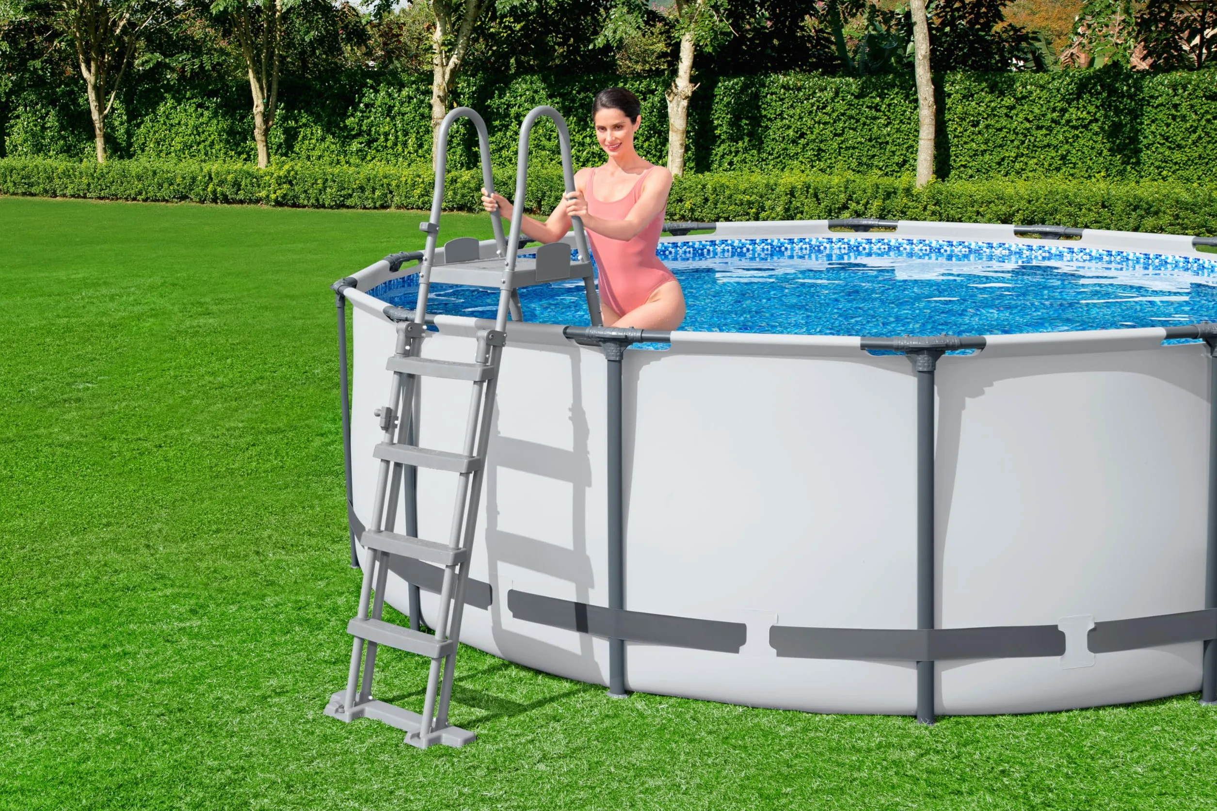 Bestway | Flip & Lock nad ziemią drabina basenowa 1,32 m