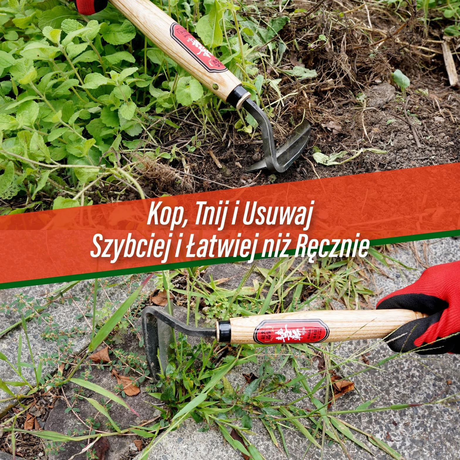 SUIZAN Sierp do pielenia Nejiri Kama 330 mm Profesjonalna japońska motyczka Wyrywacz chwastów Narzędzia ogrodnicze