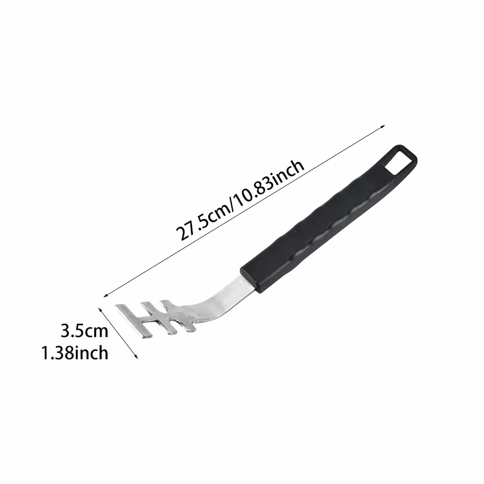 Podnośnik rusztu do grilla, głowica ze stali nierdzewnej, długi uchwyt, Culinary Modular ruszt, wygodne podnoszenie gorących i brudnych rusztów, 25,7 cm, do wszystkich grilli z wkładką modułową Culinary
