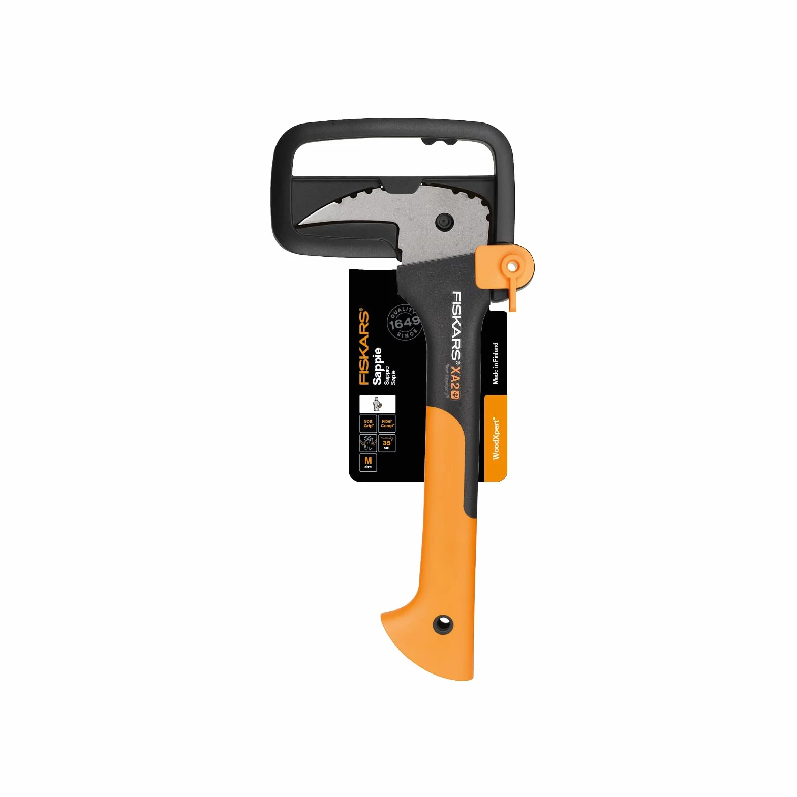 Fiskars WoodXpert Capina do podnoszenia pni, ostrze ze stali hartowanej, 34,8 cm, czarno-pomarańczowa