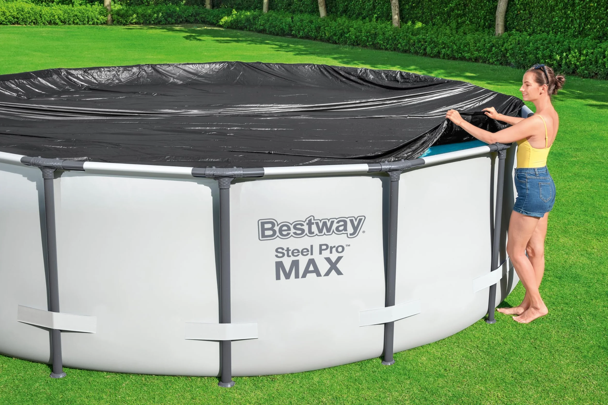 Bestway Pokrowiec, Czarny, 305 cm