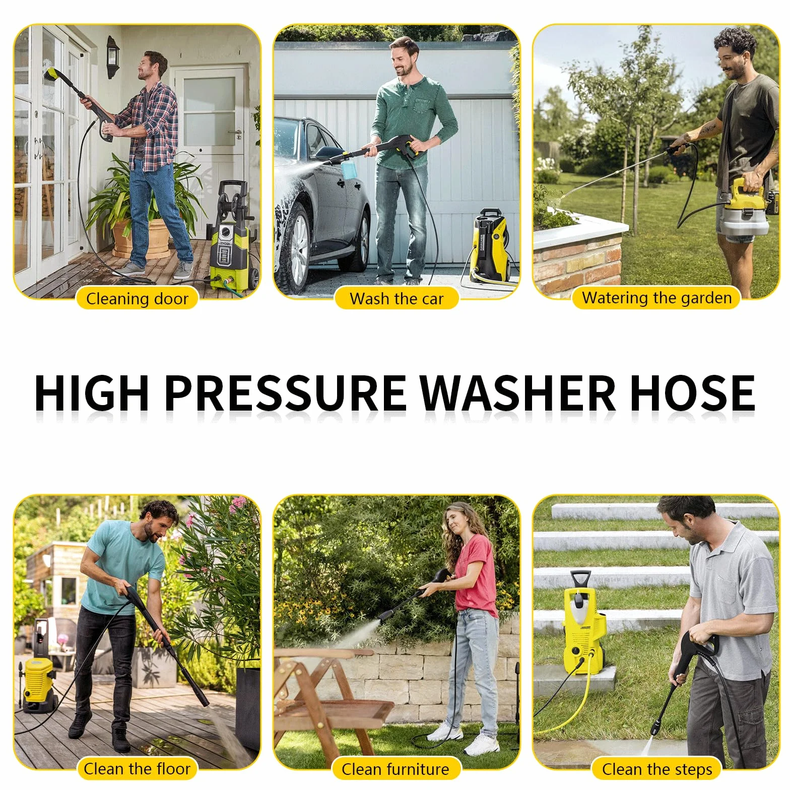 Wąż wysokociśnieniowy 10M kompatybilny z Karcher K2-K7 180 bar