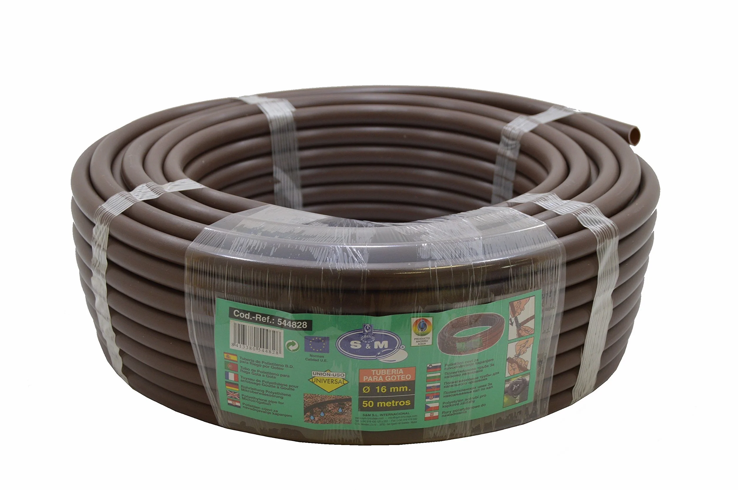 S&M rura kroplowa 16 mm x 50 m brązowa