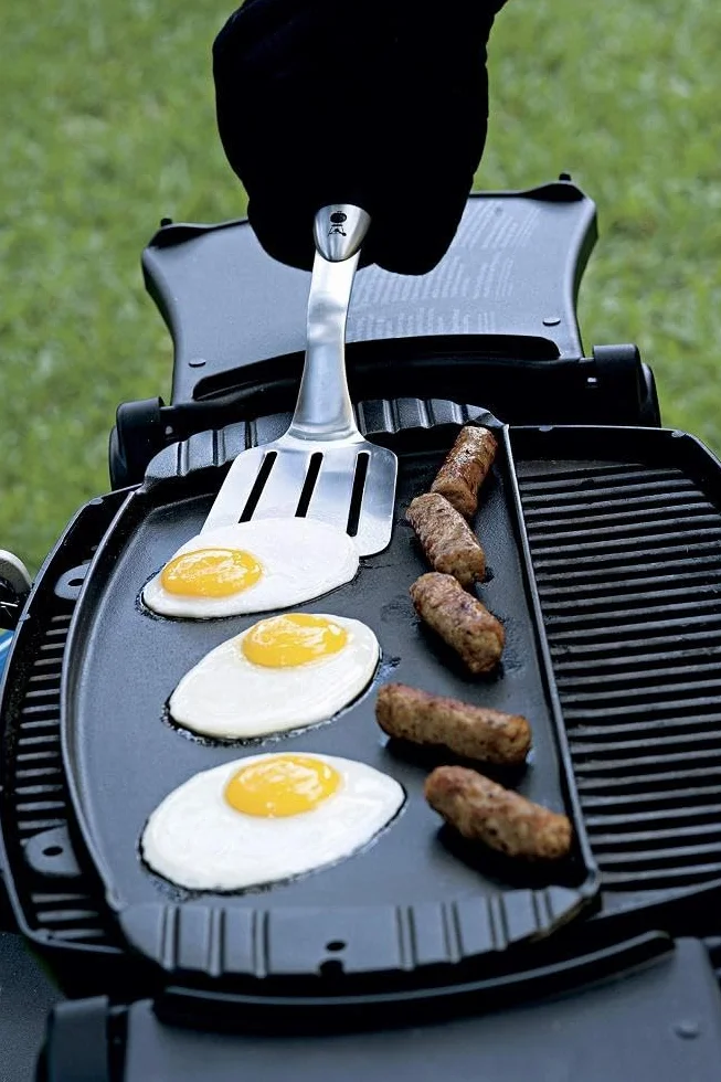 Weber Zestaw Narzędzi do Grillowania Stal Nierdzewna 2-częściowy Szczypce 38cm Łopatka 35cm Srebrny