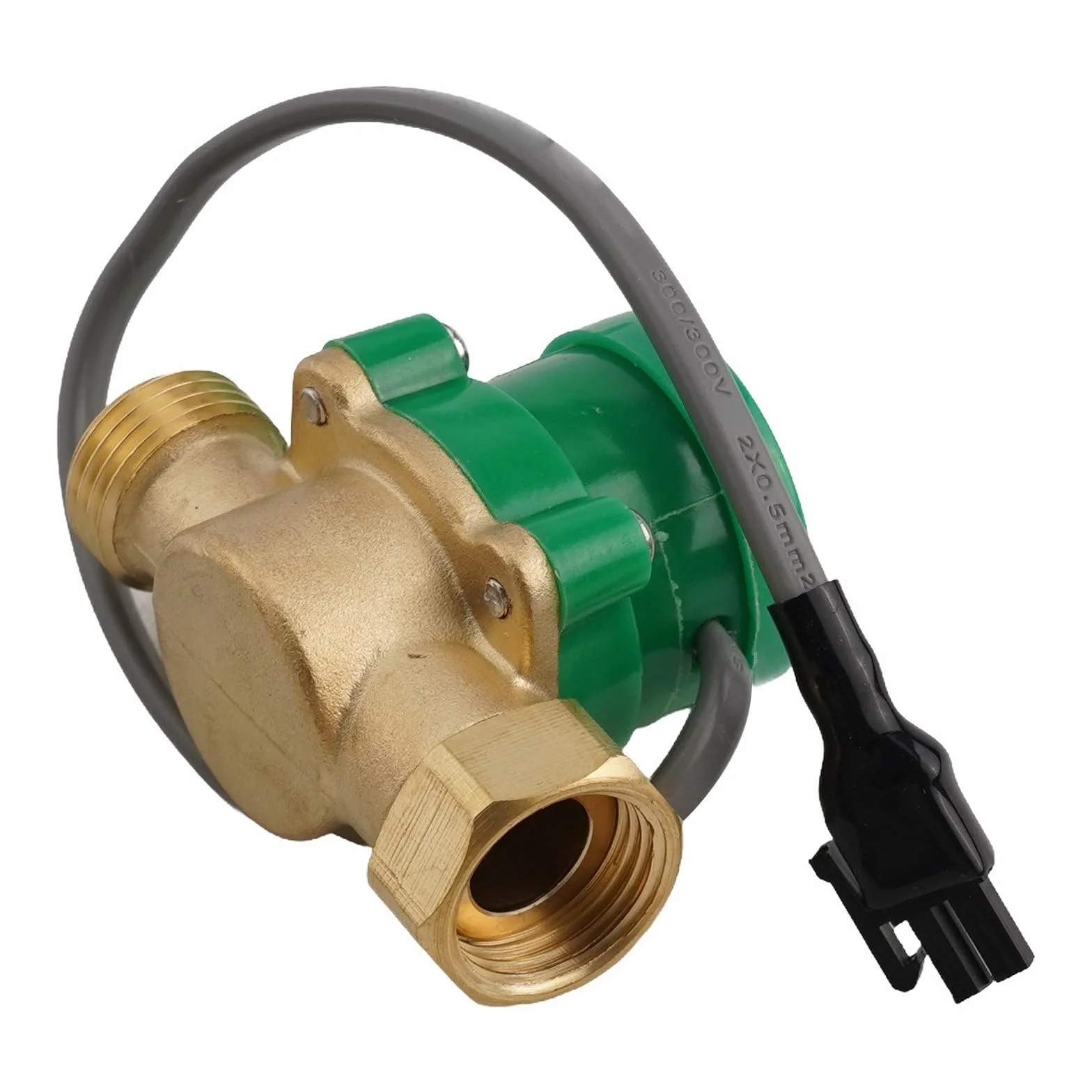 Honseadek G1/2 pompa obiegowa ciepłej i zimnej wody, elektroniczna pompa wspomagająca, mosiądz, mieszkalna/dekoracyjna, 6,7 cm, zielona