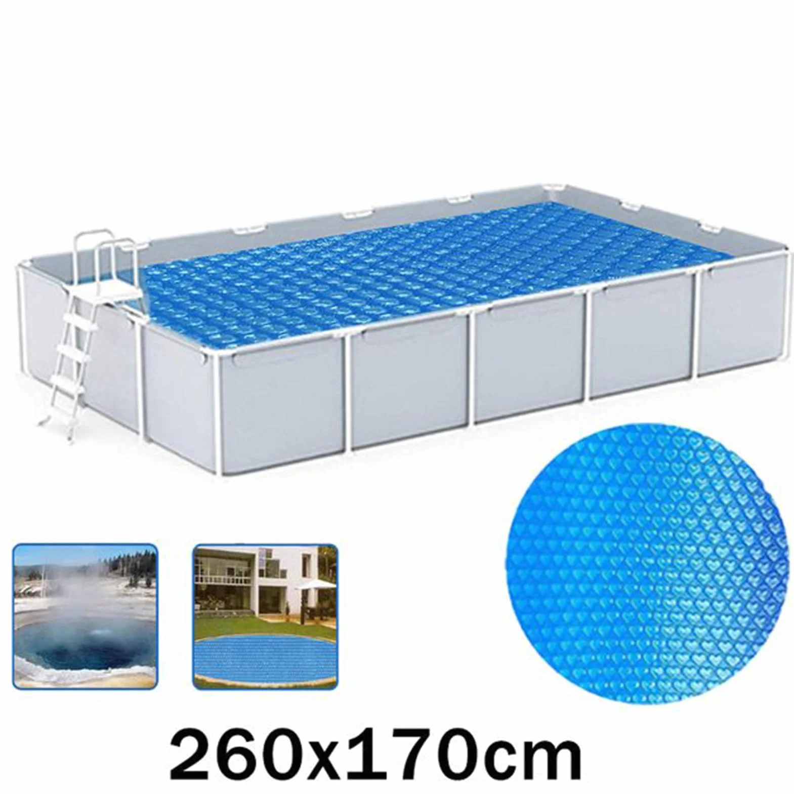Plandeka solarna na basen odporna na UV