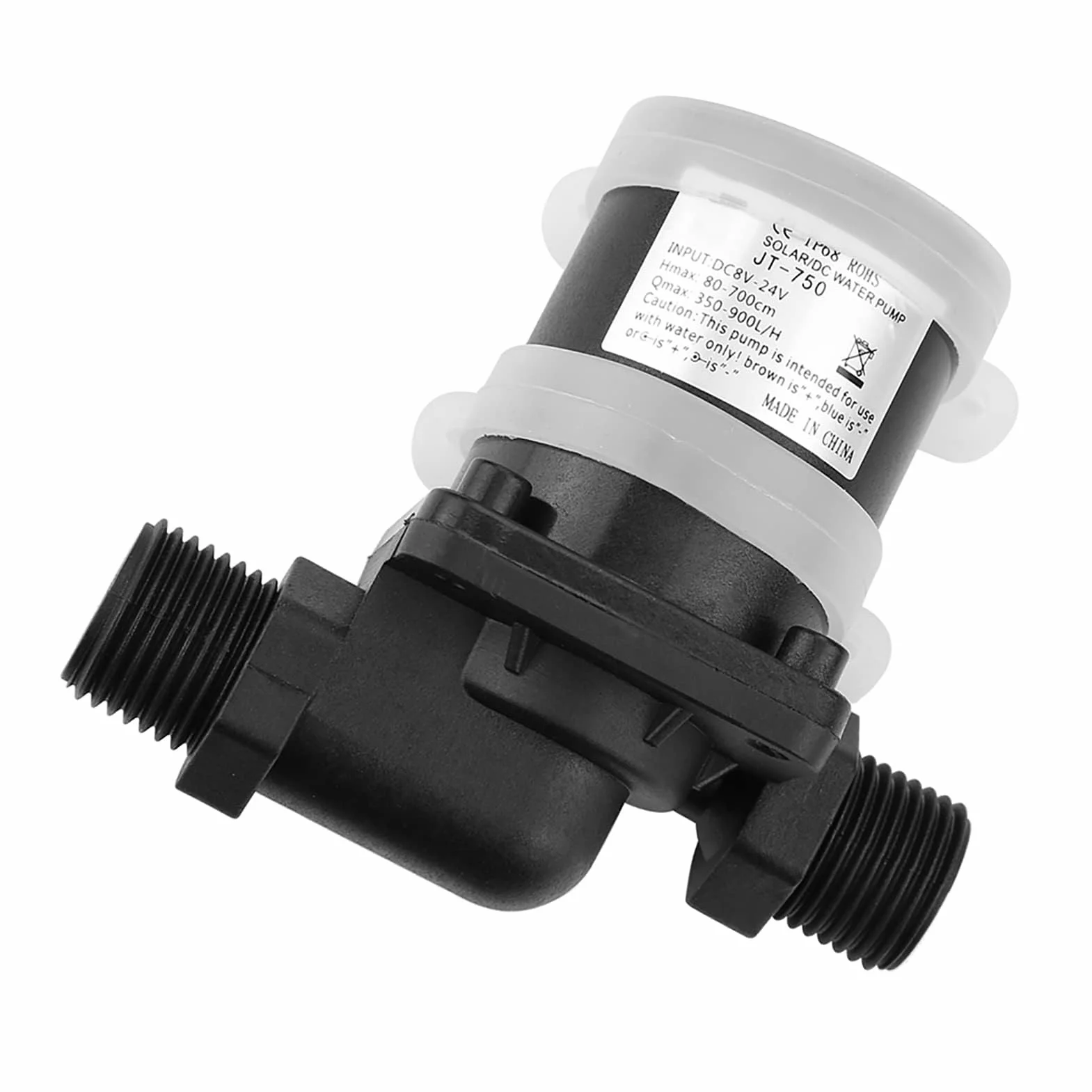 DC 24V bezszczotkowa pompa wodna do słonecznego podgrzewacza wody, mały staw rybny Akwarium ogrodowy Staw Case Fish Tank Water Fountain Entertainment, -40 ℃ ~ 100 ℃