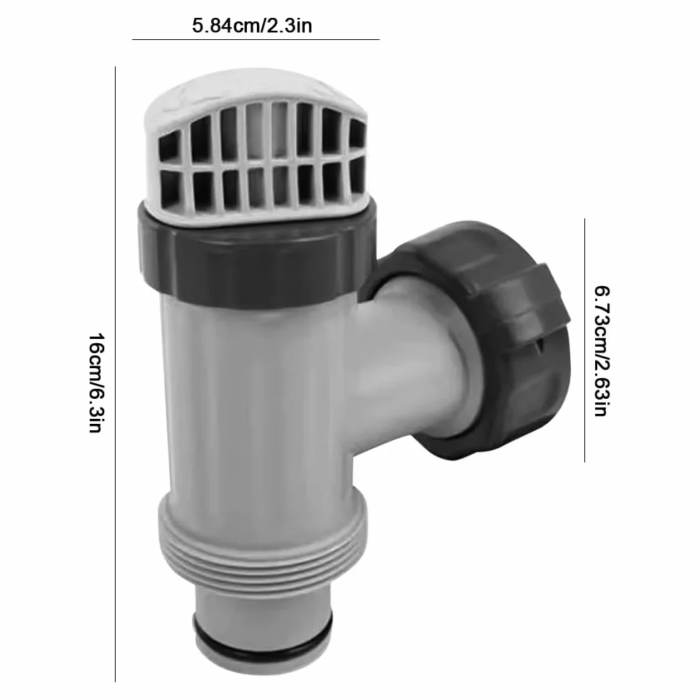 Adapter Węża Typu B Typu B, Zastępca Zastawki Basenowej Wymiana Zastępcza PVC Wielofunkcyjne montaż Zaworu Tłoka Basenowego Wymienca