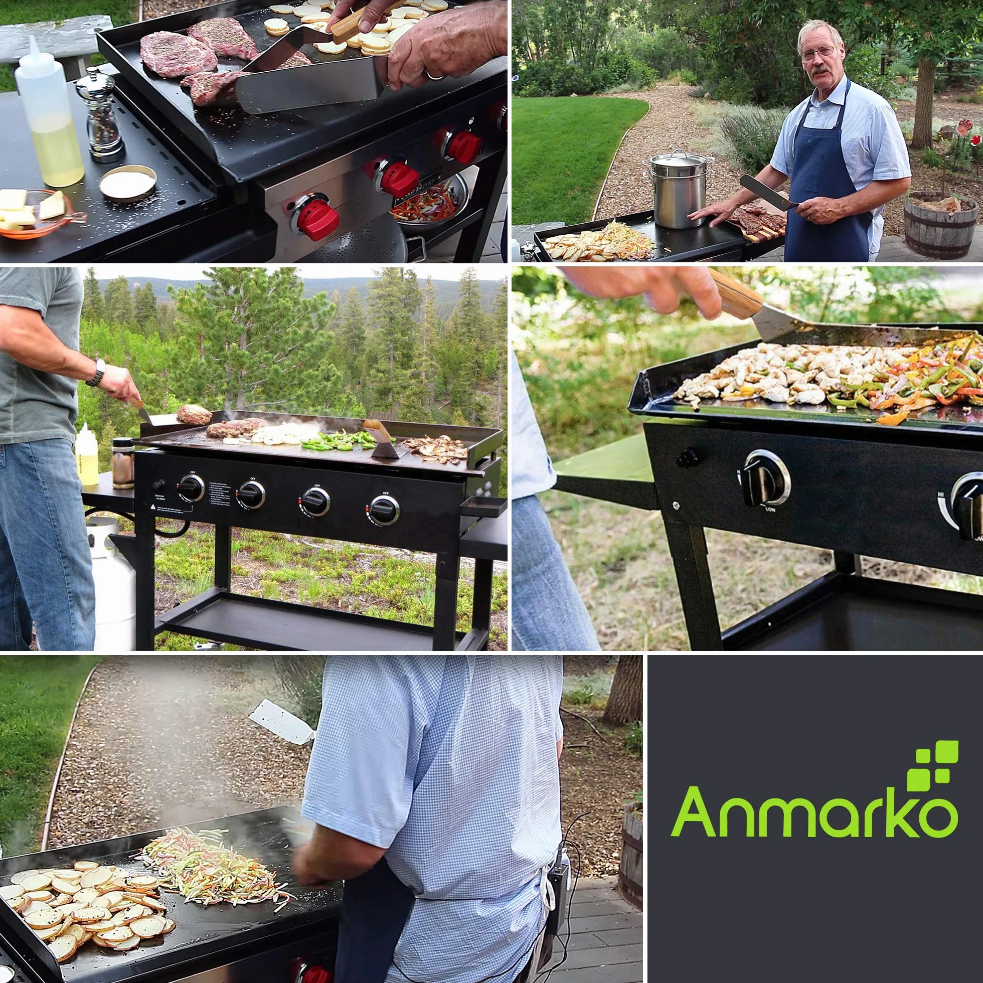 Zestaw metalowych szpatułek ze stali nierdzewnej Hamburger Turner Griddle Flipper skrobak do grilla grill płaski blat