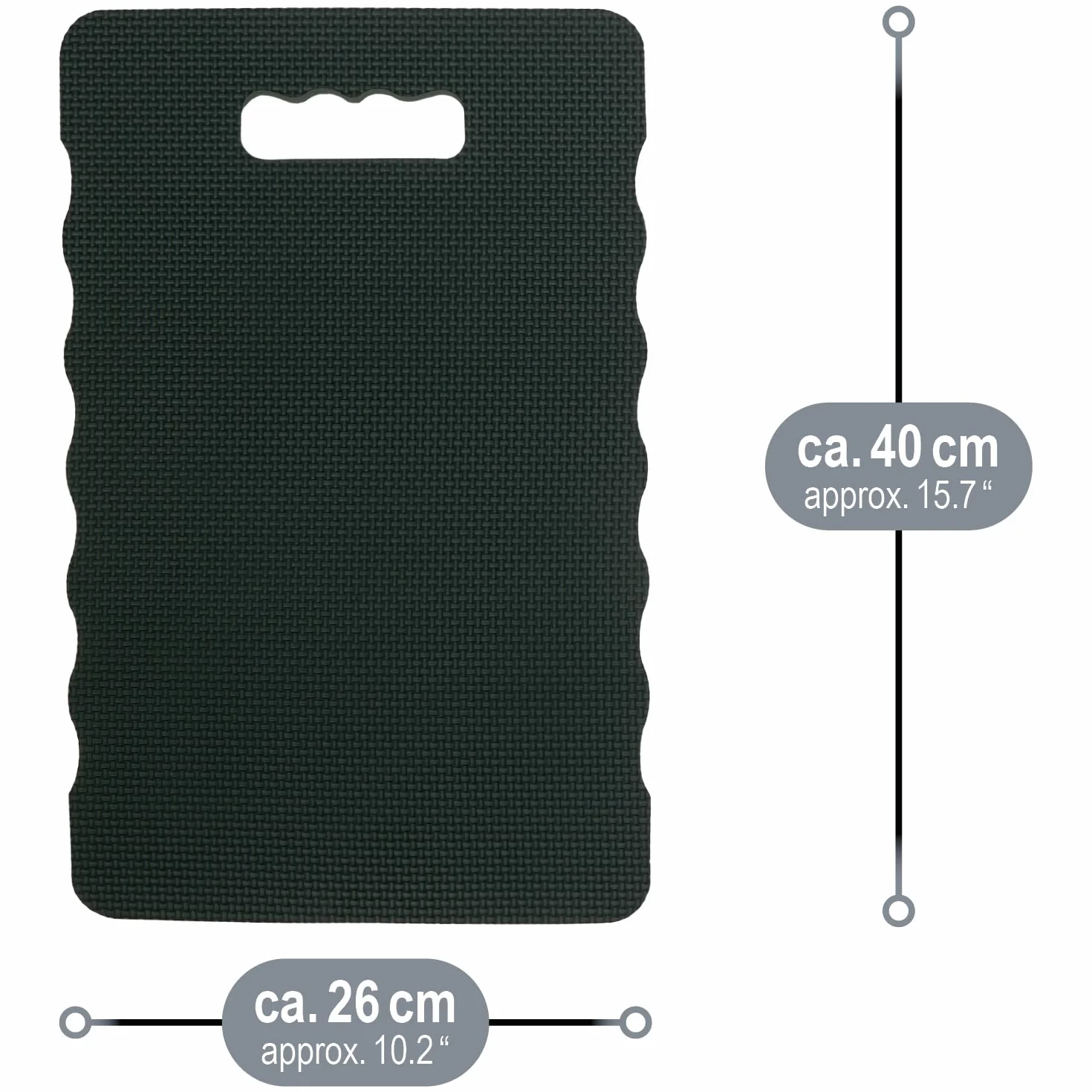 COM-FOUR® 2x nakolanniki do ogrodu - mata na kolana do ogrodnictwa - nakolanniki do majsterkowania i wypoczynku - mata ochronna na kolana wodoodporna, termoizolacyjna (antracyt - 2 sztuki)