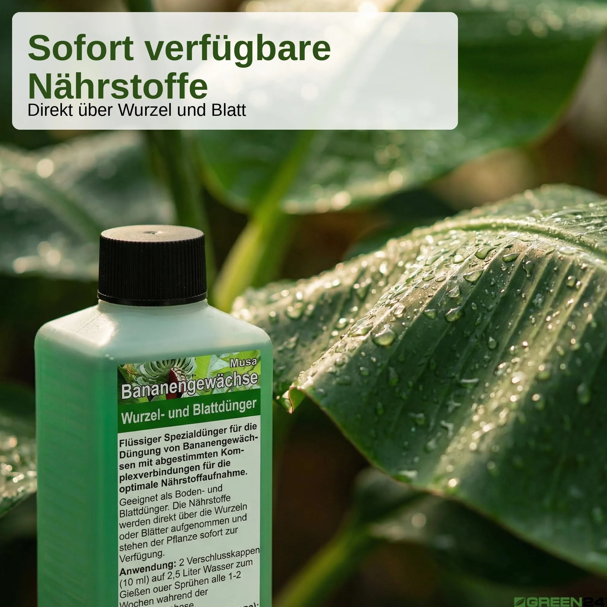 GREEN24 Nawóz bananowy NPK płynny 250 ml koncentrat do roślin tropikalnych