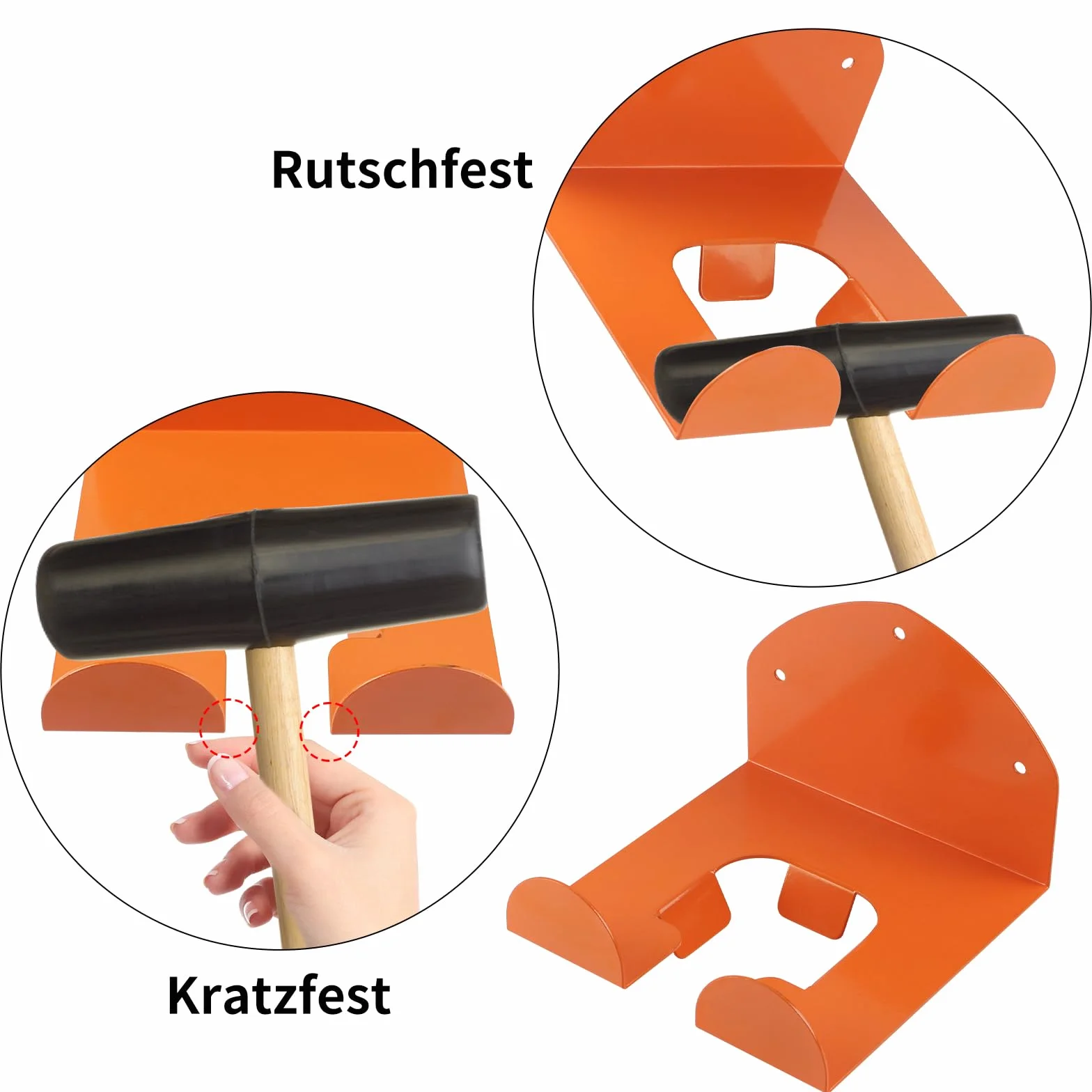 Uchwyt ścienny do narzędzi ogrodowych, bardzo wytrzymały do podkaszarki