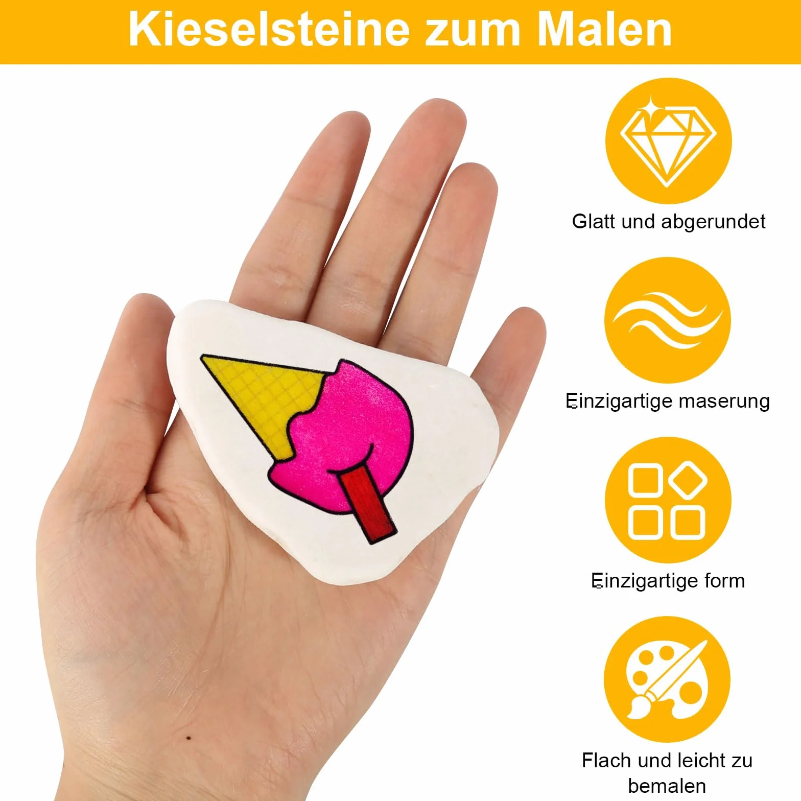 12 sztuk kamieni do malowania, 3-8 cm, malowane kamyki, gładkie kamyki do malowania, plaża żwir, kamienie dekoracyjne, kamień naturalny, DIY, do akwarium, do kolorowego malowania, dekoracji