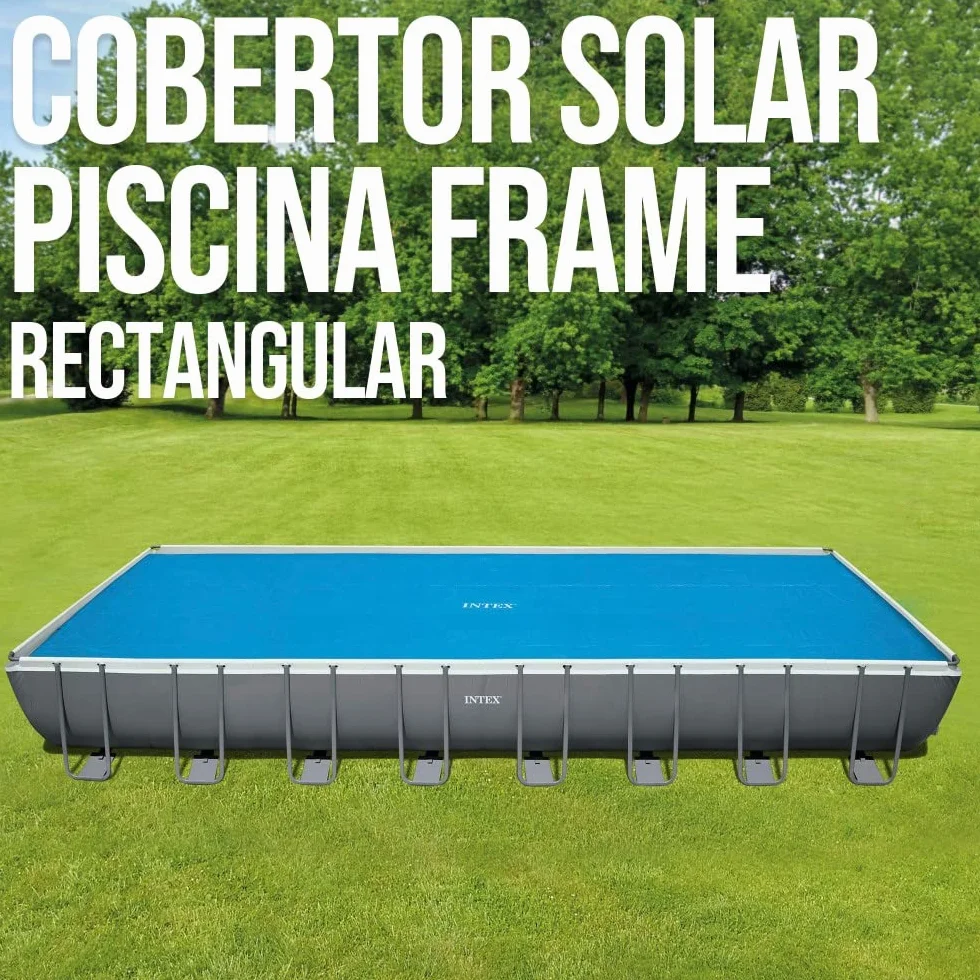 Intex Plandeka solarna prostokątna 975 x 488 cm 160 mikronów Niebieska