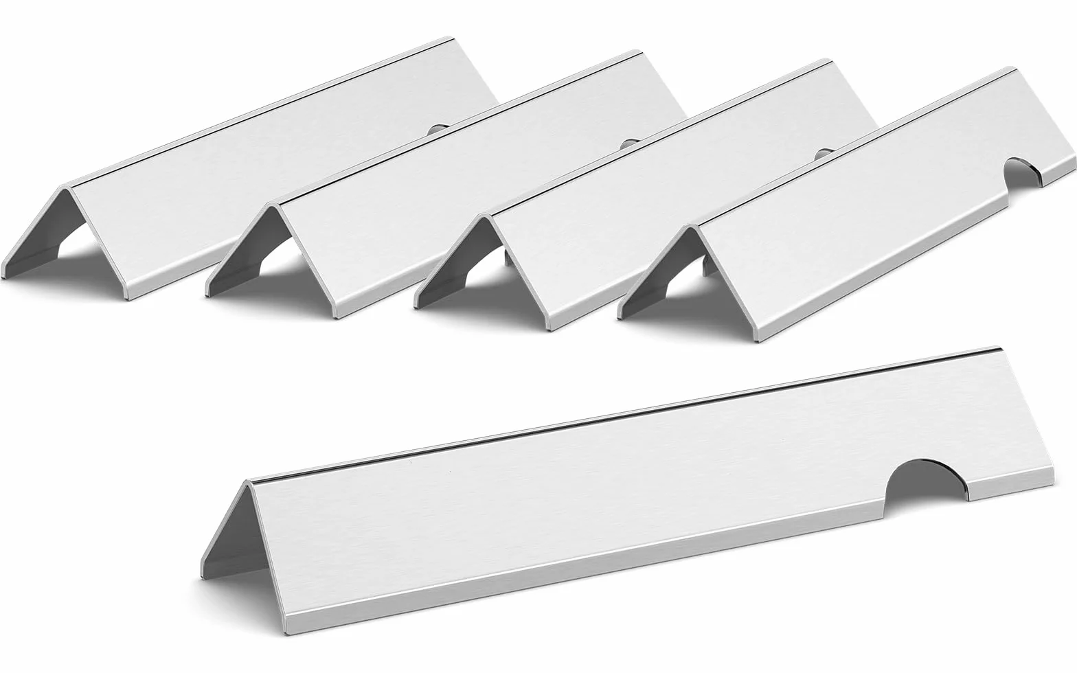 QuliMetal Pręty smakowe 43.4 cm do Weber Genesis II/LX 300 Series II E-310, II E-330, II E-335, II S-335, II LX S/E-340 (2017 i nowsze), płyty grzewcze do Weber 66032/66795, 17GA