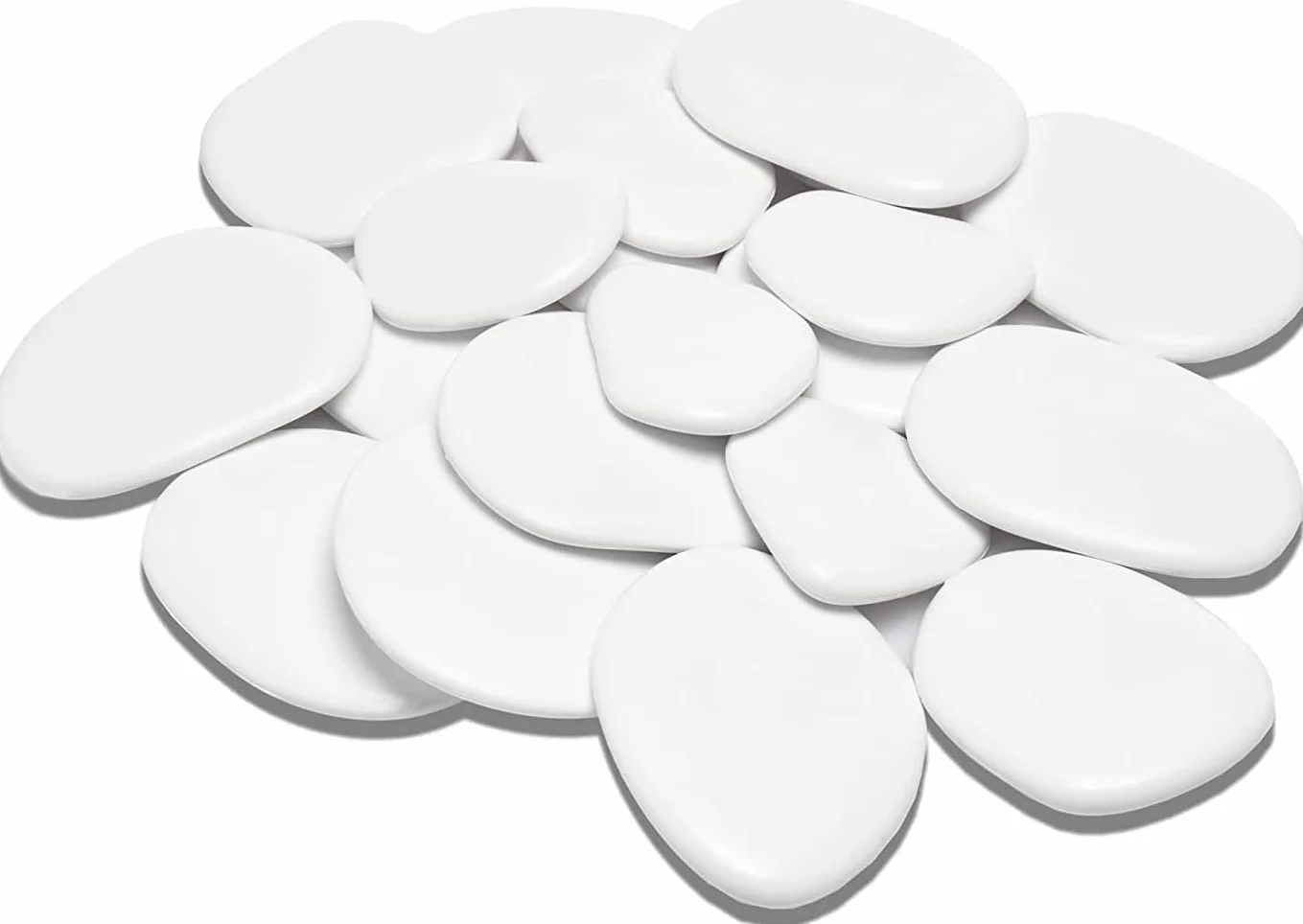 Kalapanta - Duże plastikowe kamienie do malowania (Ø 5-8 cm | ok. 45 sztuk)