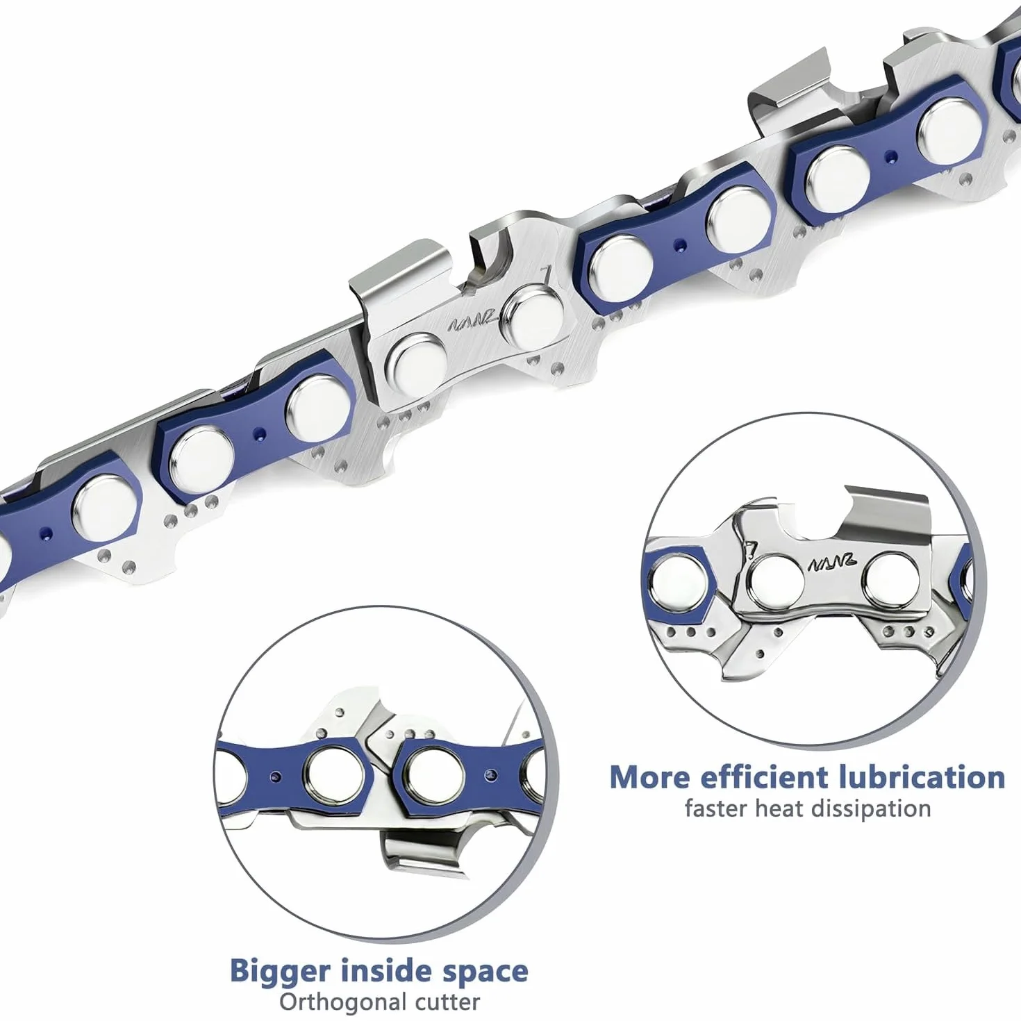 Łańcuch do piły łańcuchowej 1/4" LP 1,1 mm 37 ogniw, uniwersalny do mini pilarek, zestaw 4 sztuki