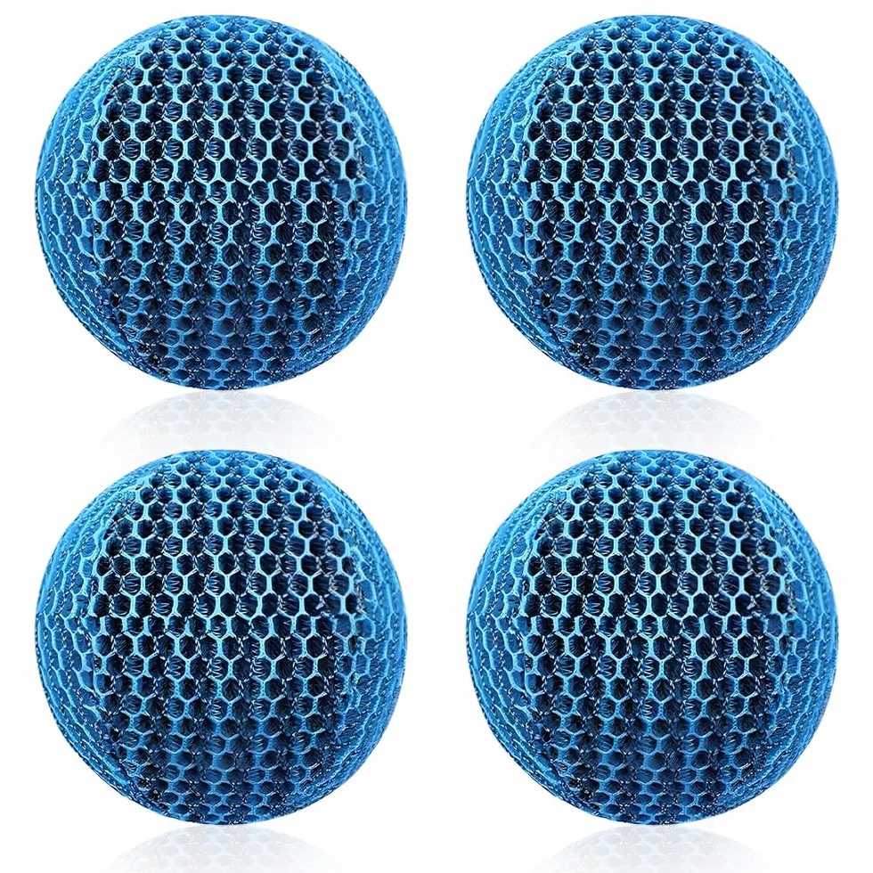 4 sztuki Hot Tub Pool Scum absorber, gąbka pochłaniająca olej, kulki do odpieniacza, 7 cm jacuzzi, pochłaniacz sum, wielokrotnego użytku, do czyszczenia spa i basenu, akcesoria do czyszczenia