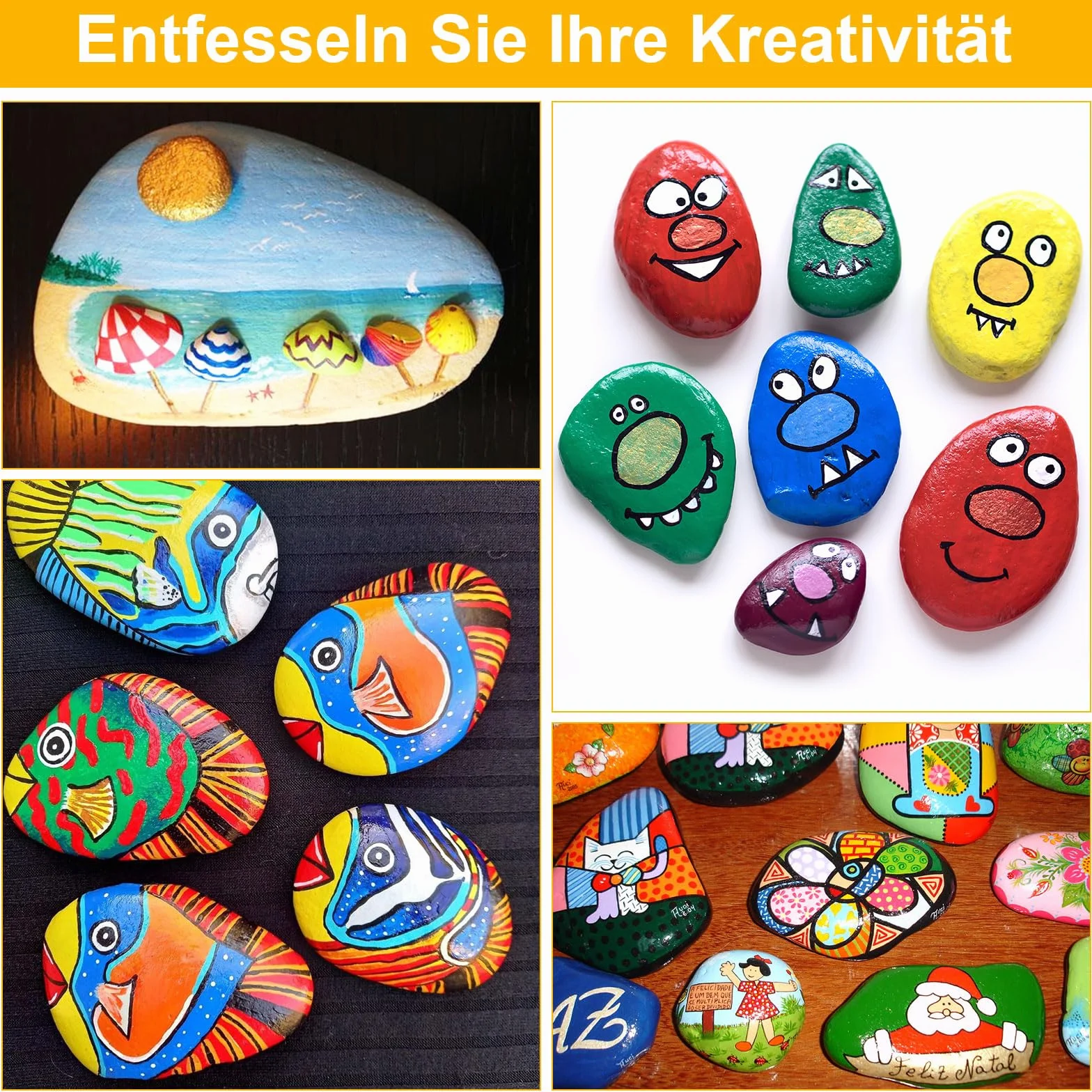 12 sztuk kamieni do malowania, 3-8 cm, malowane kamyki, gładkie kamyki do malowania, plaża żwir, kamienie dekoracyjne, kamień naturalny, DIY, do akwarium, do kolorowego malowania, dekoracji