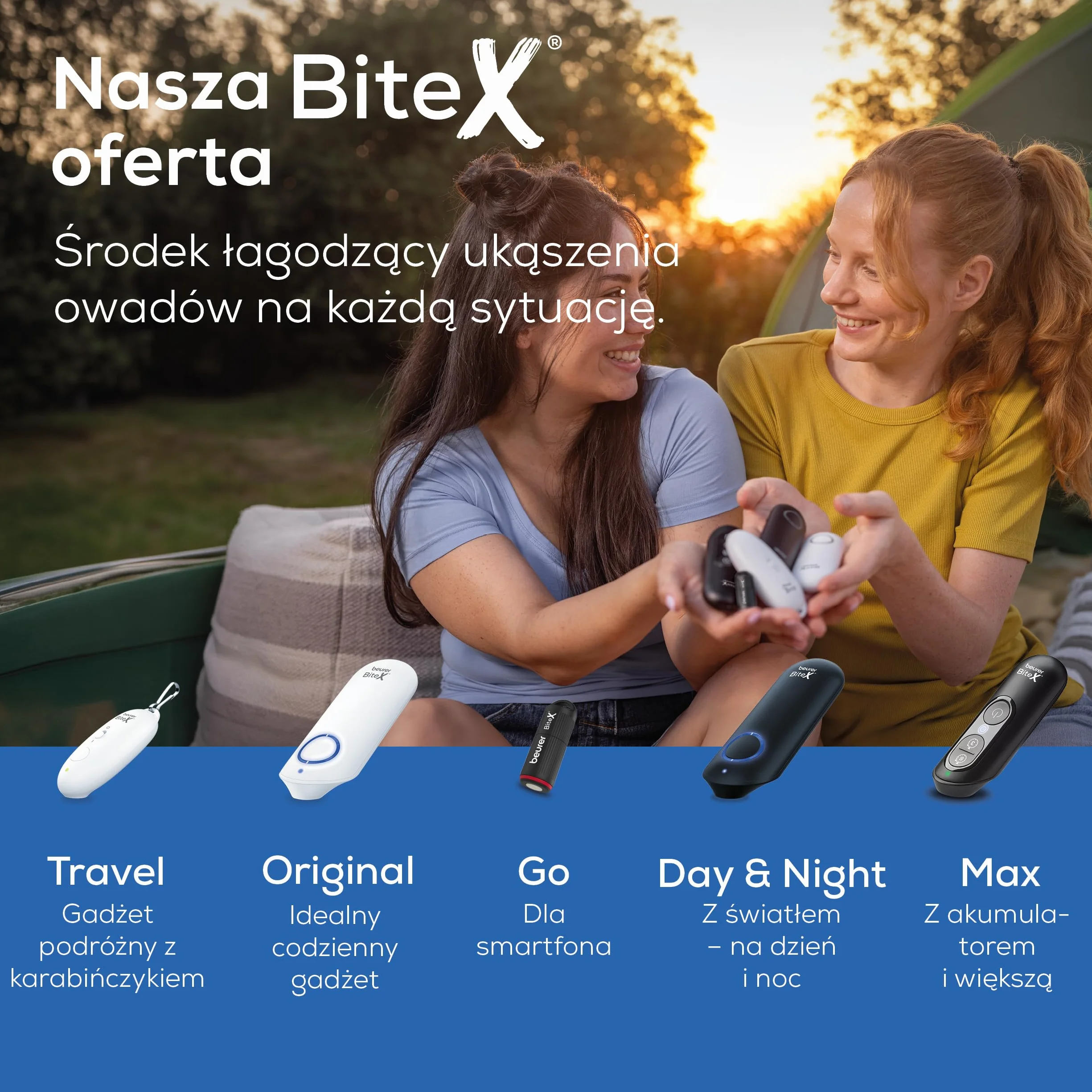 Beurer BiteX Go Deep Black środek na ukąszenia owadów do smartfona USB-C