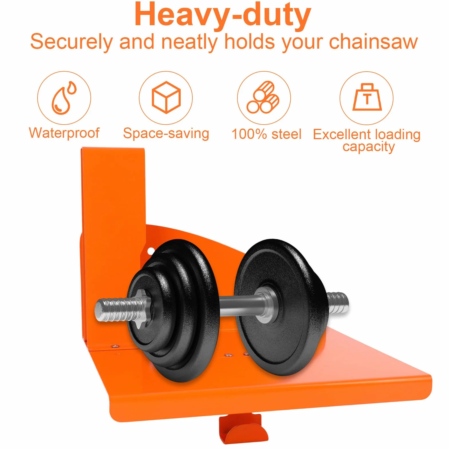 Uchwyt Piłę Łańcuchową, Wytrzymały Uchwyt Ścienny Piłę Łańcuchową Stojak Chainsaw Ekspozytor Organizacja Miejsca w Garażu do Stihl MS250 MS251 MS170 MS171 MS172 Organizer Szopy