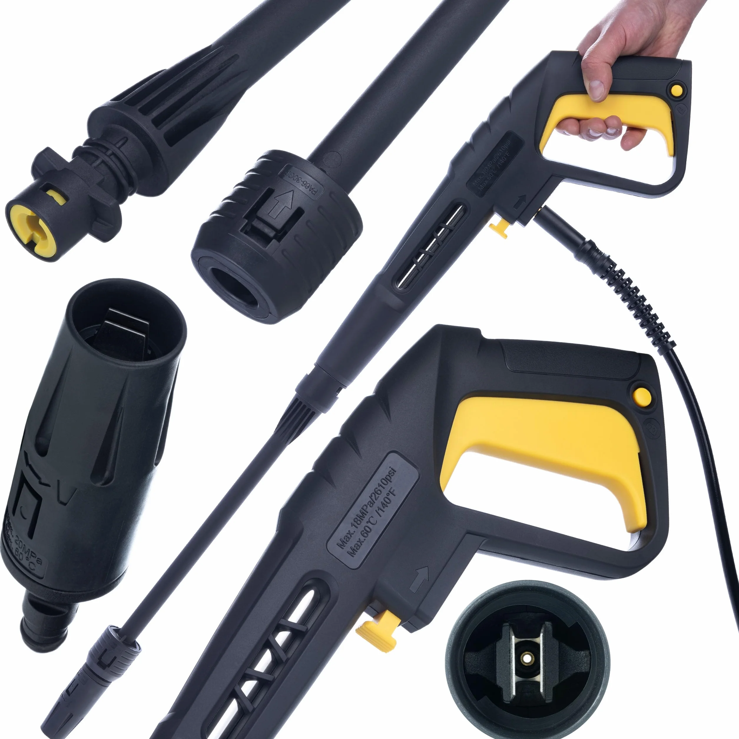 ZESTAW PISTOLET LANCA DYSZA VARIO DO MYJKI MYJKA KARCHER K2 K3 K4 K5 K6 K7