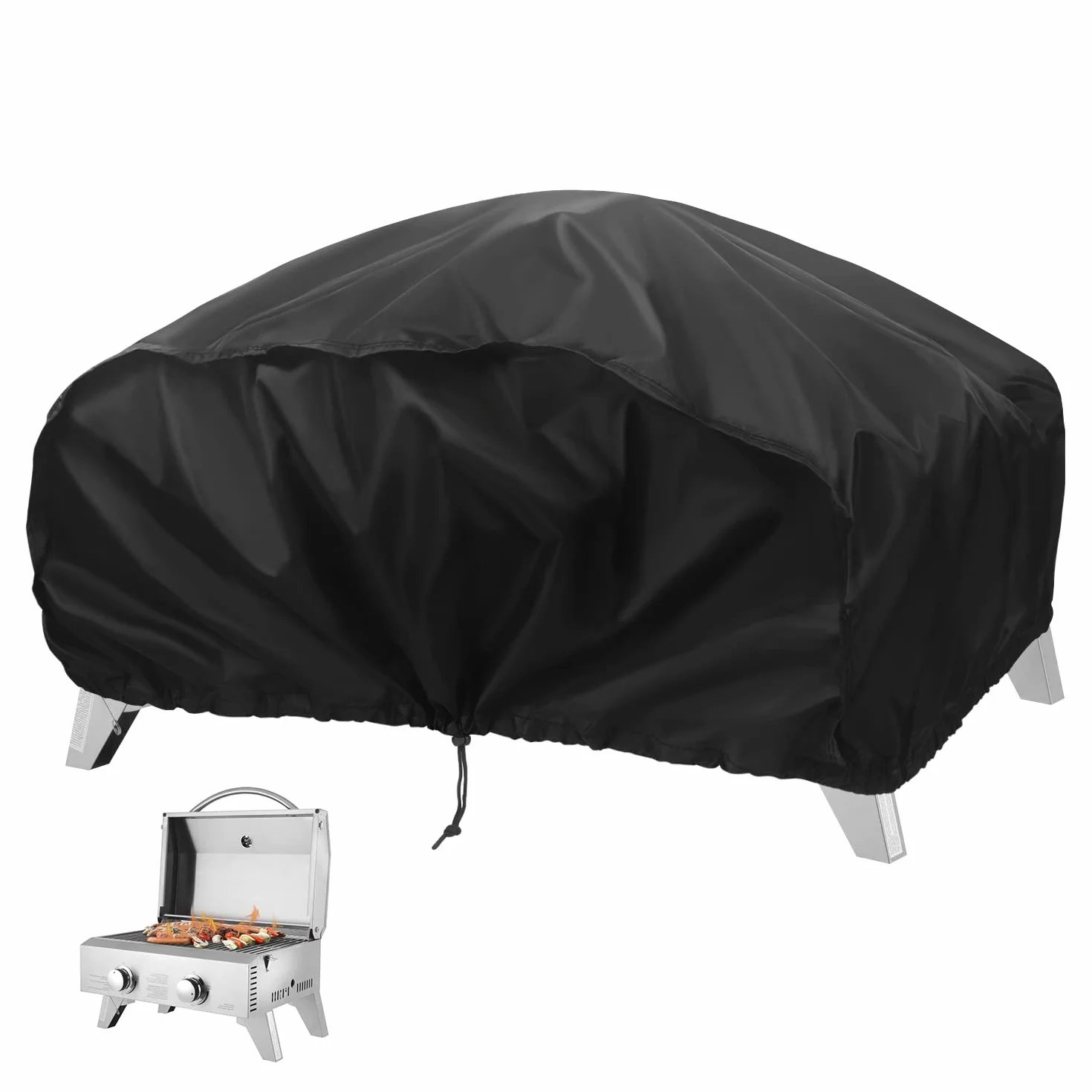 VANSHEIM Zewnętrzna plandeka na grill pokrowiec ochronny na planchę Zewnętrzna osłona BBQ Zewnętrzna osłona grilla osłona grilla dla Weber Q100/1000, Urban Pro 70x47x30cm