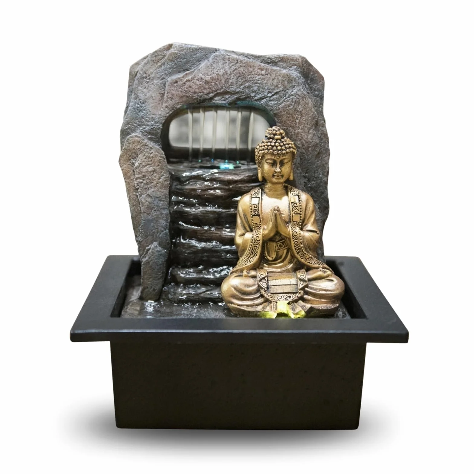 Zen'Light Zen Dao fontanna, żywica syntetyczna, brąz, 21 x 17 x 25 cm