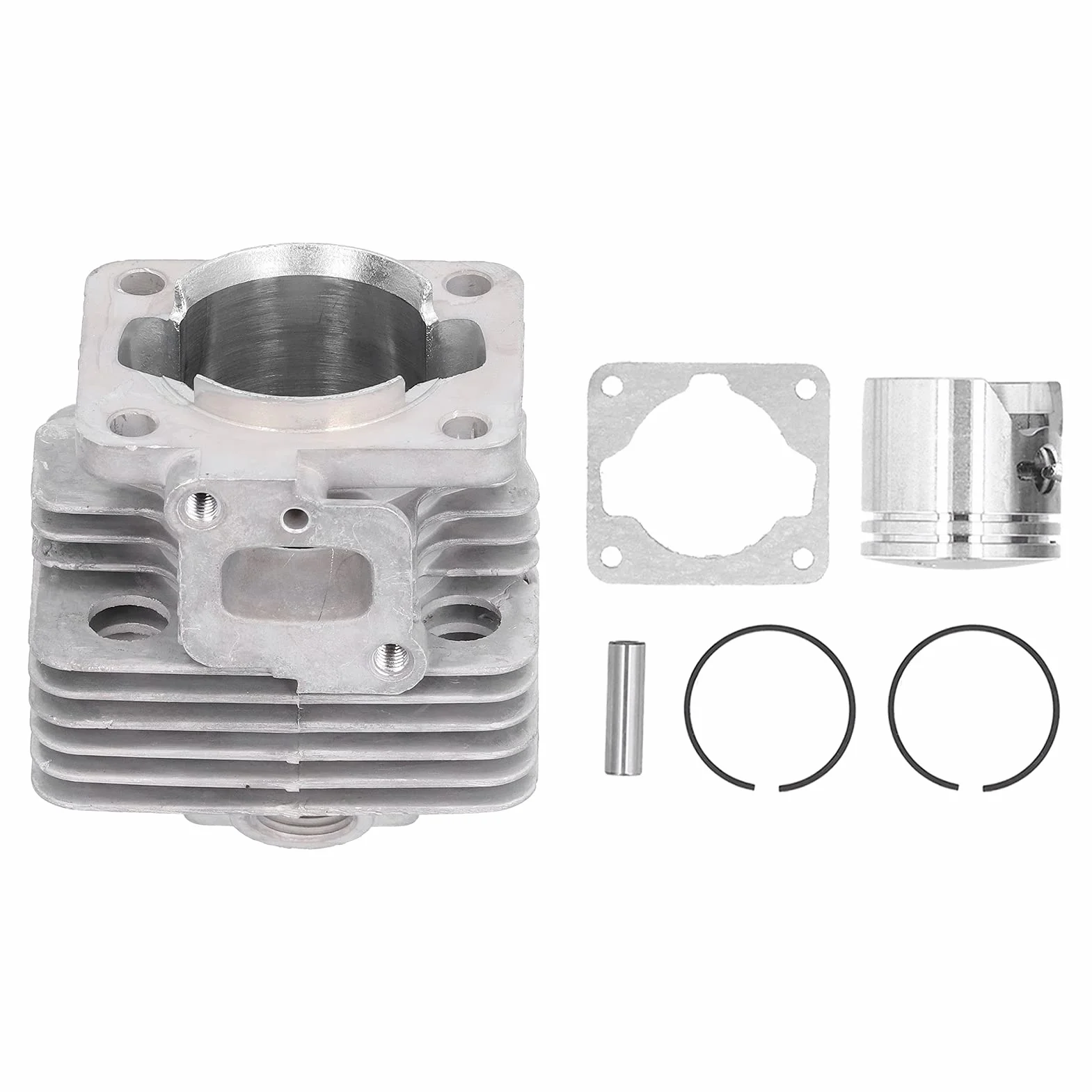 Cylinder do trymera, 34 mm cylindryczny pierścień tłoka klipsy zestaw uszczelek zamiennik dla TL26/CG260 1E34F części do cięcia trymera