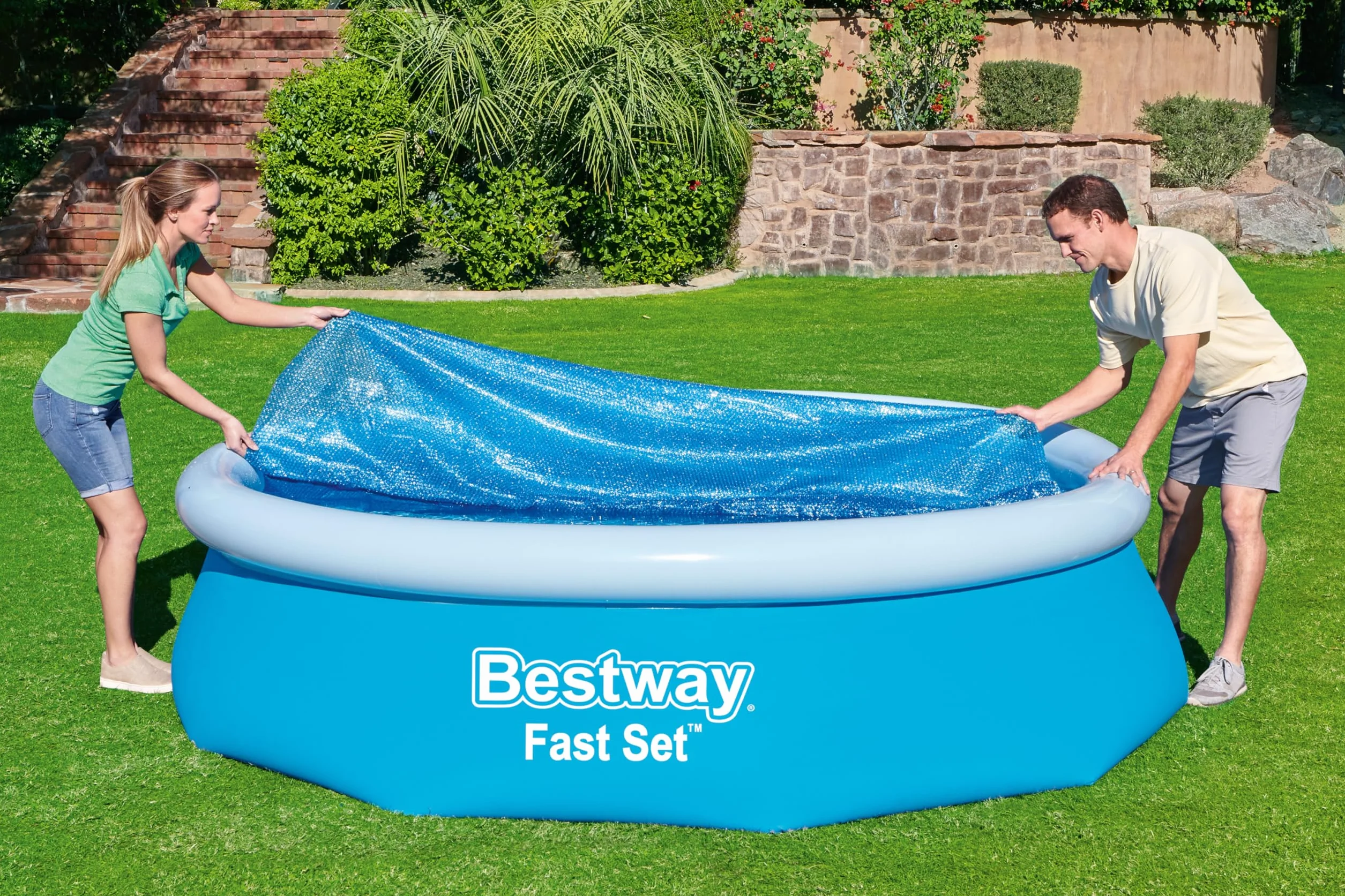 Bestway | Okrągła osłona basenu solarnego do basenów naziemnych, 3,05 m